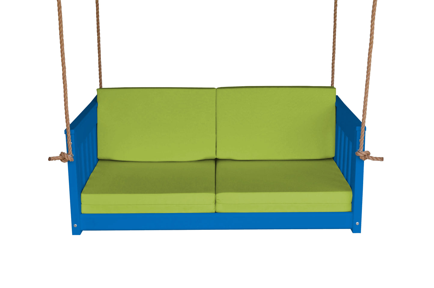Bryton Park Poly Furniture Recycled Plastic 50" Deep Seating Mission Sofa Swing w Rope - LEAD TIME TO SHIP 10 BUSINESS DAYS