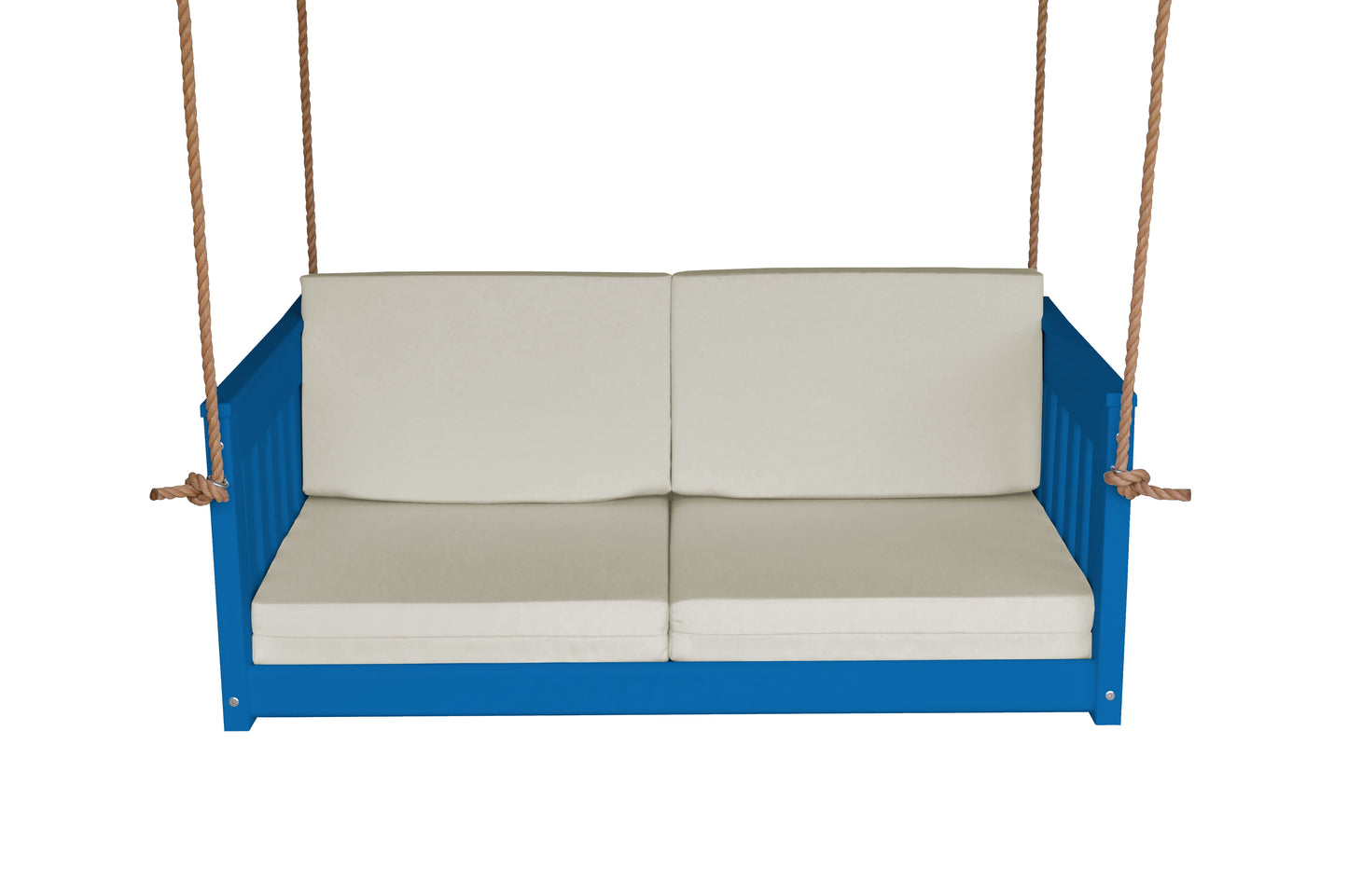 Bryton Park Poly Furniture Recycled Plastic 50" Deep Seating Mission Sofa Swing w Rope - LEAD TIME TO SHIP 10 BUSINESS DAYS
