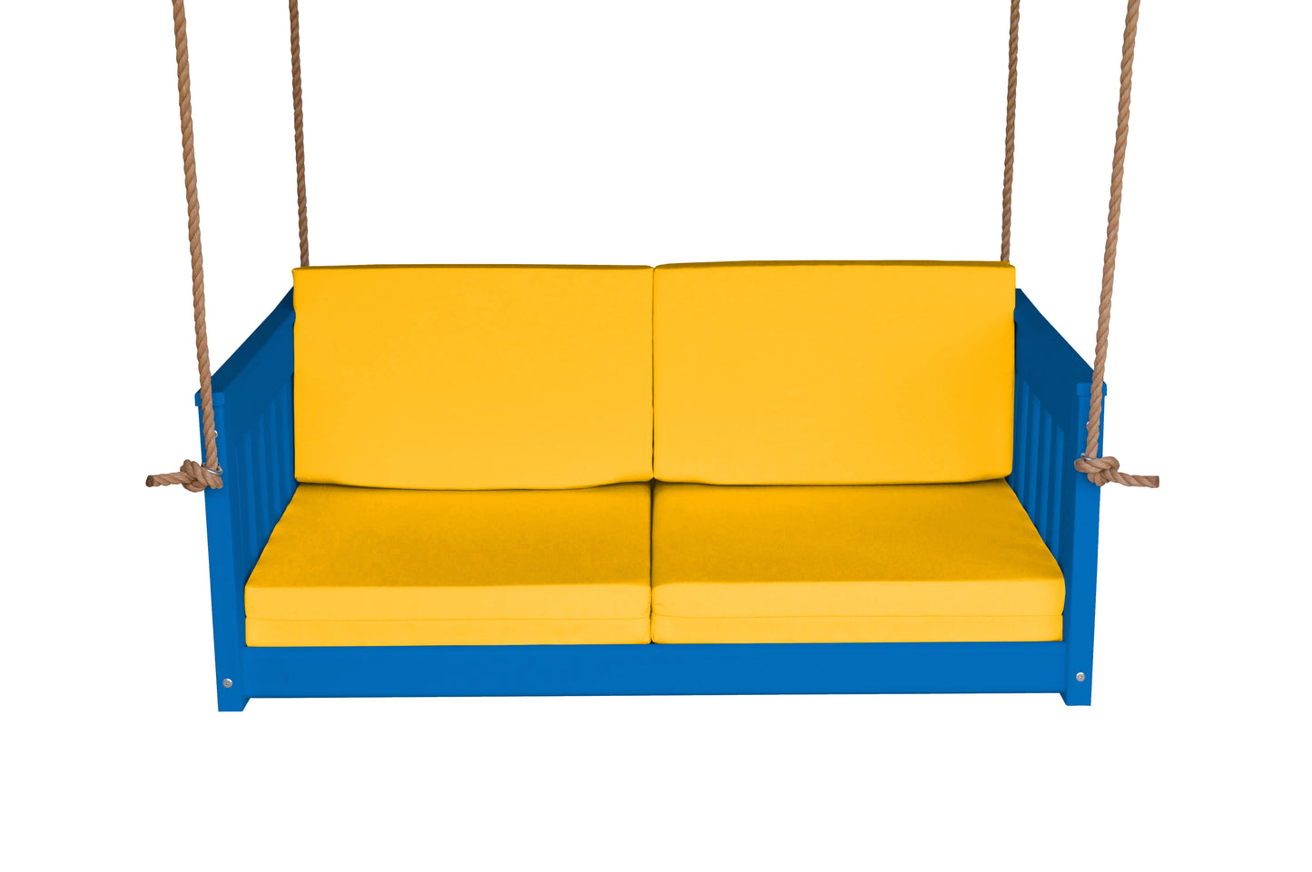 Bryton Park Poly Furniture Recycled Plastic 50" Deep Seating Mission Sofa Swing w Rope - LEAD TIME TO SHIP 10 BUSINESS DAYS