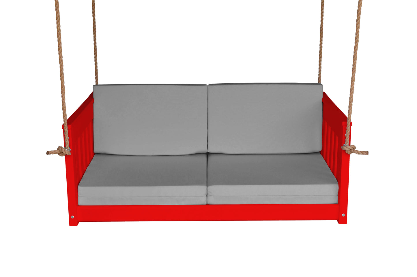 Bryton Park Poly Furniture Recycled Plastic 50" Deep Seating Mission Sofa Swing w Rope - LEAD TIME TO SHIP 10 BUSINESS DAYS