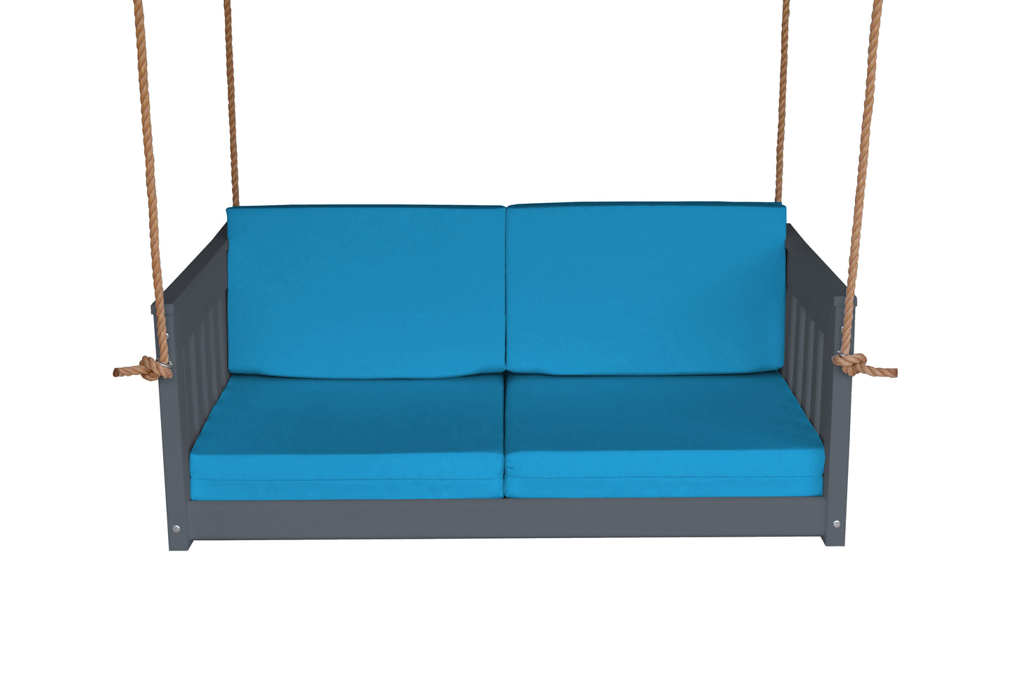Bryton Park Poly Furniture Recycled Plastic 50" Deep Seating Mission Sofa Swing w Rope - LEAD TIME TO SHIP 10 BUSINESS DAYS