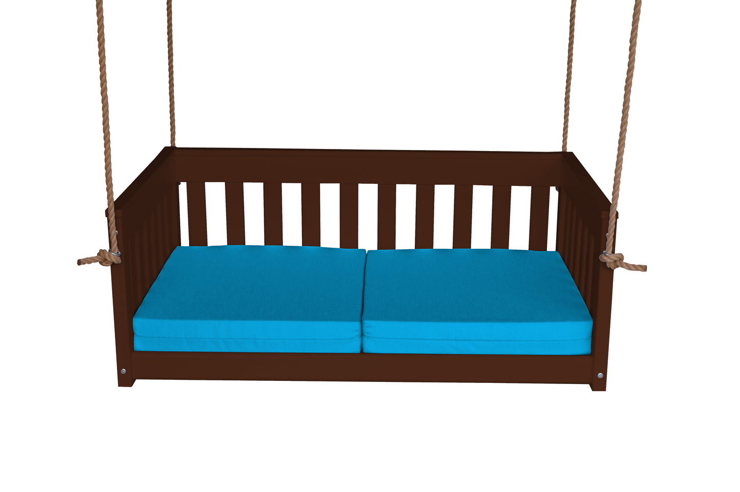 Bryton Park Poly Furniture Recycled Plastic 50" Deep Seating Mission Sofa Swing w Rope - LEAD TIME TO SHIP 10 BUSINESS DAYS