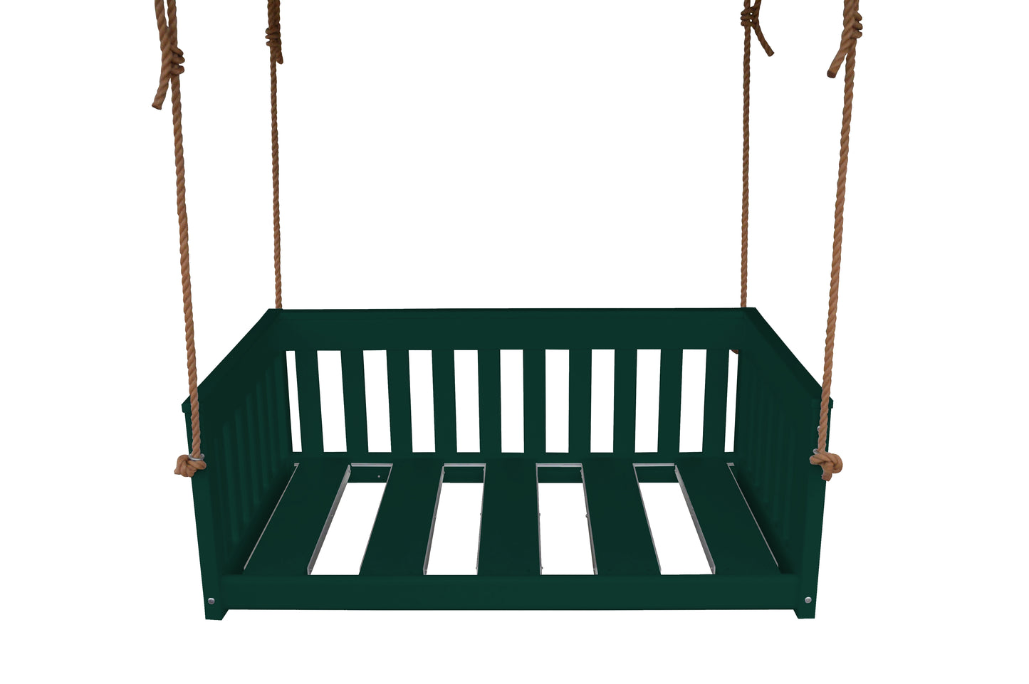 Bryton Park Poly Furniture Recycled Plastic 50" Deep Seating Mission Sofa Swing w Rope - LEAD TIME TO SHIP 10 BUSINESS DAYS
