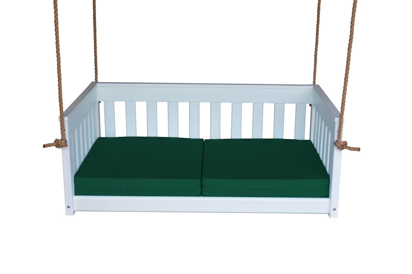 Bryton Park Poly Furniture Recycled Plastic 50" Deep Seating Mission Sofa Swing w Rope - LEAD TIME TO SHIP 10 BUSINESS DAYS