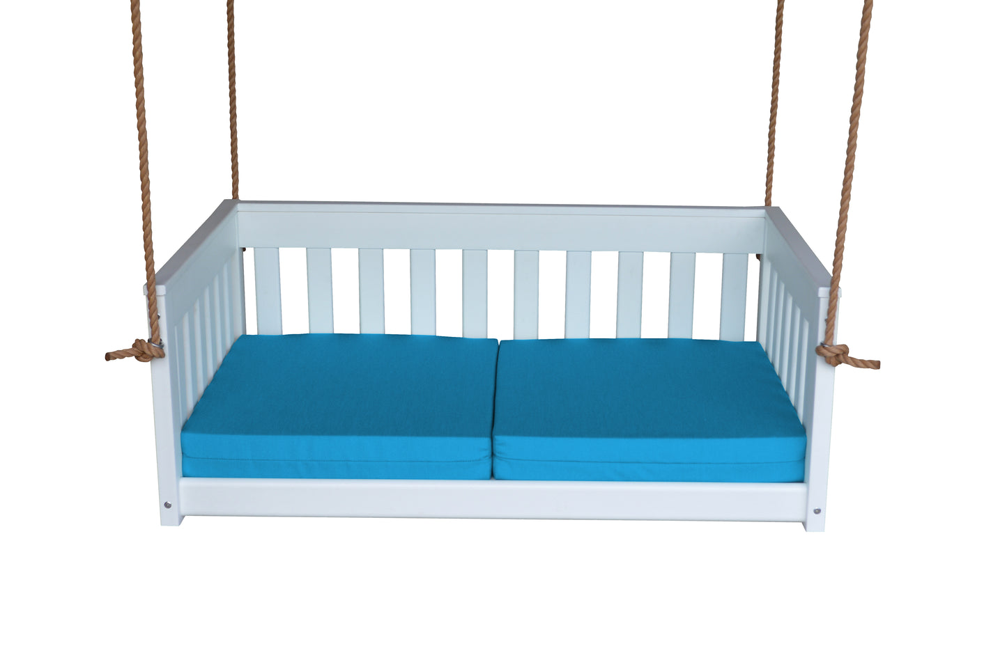 Bryton Park Poly Furniture Recycled Plastic 50" Deep Seating Mission Sofa Swing w Rope - LEAD TIME TO SHIP 10 BUSINESS DAYS