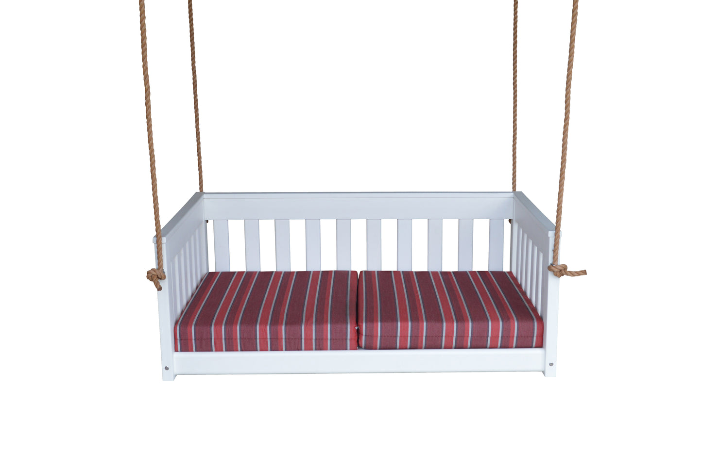 Bryton Park Poly Furniture Recycled Plastic 50" Deep Seating Mission Sofa Swing w Rope - LEAD TIME TO SHIP 10 BUSINESS DAYS