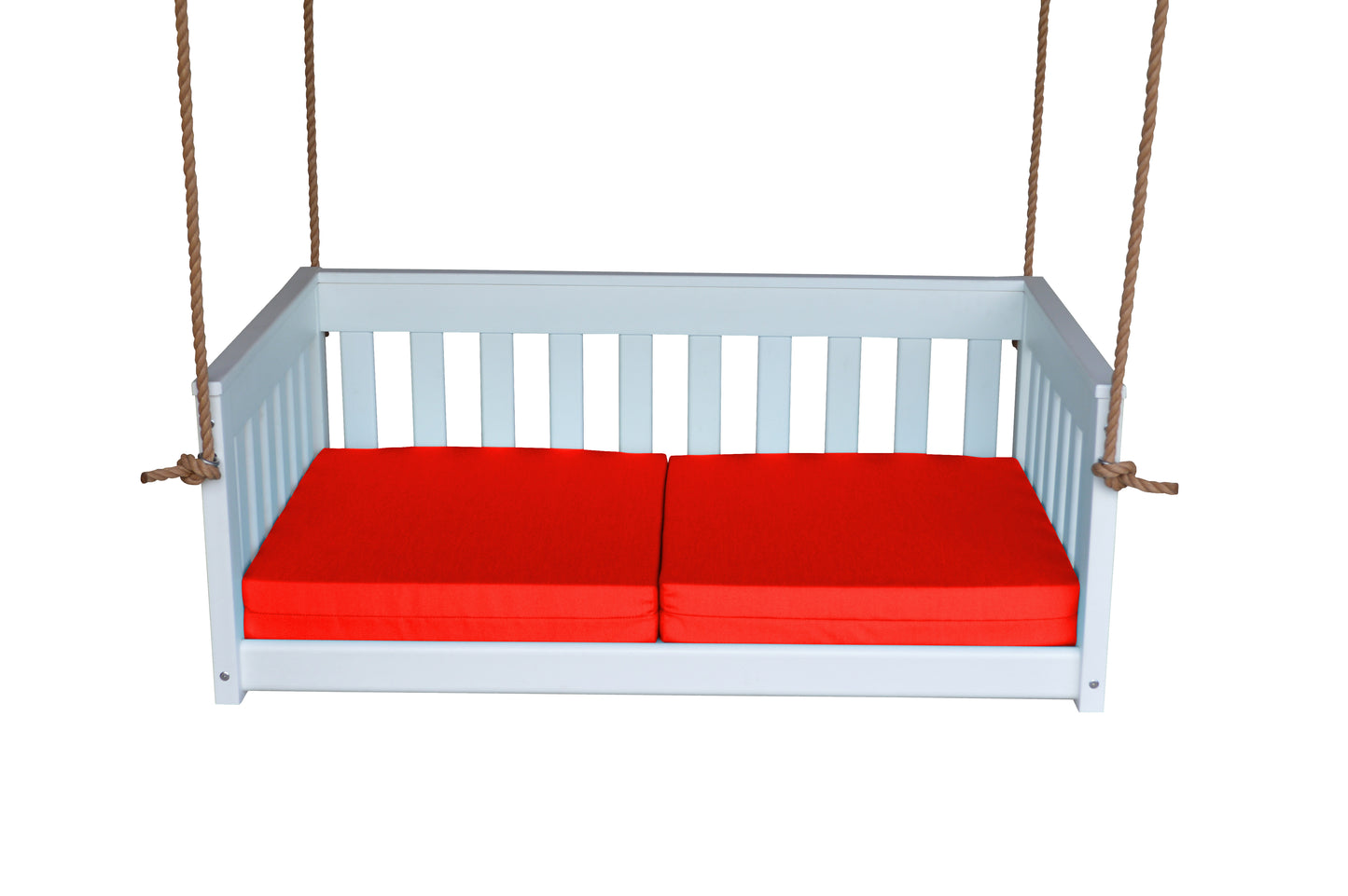 Bryton Park Poly Furniture Recycled Plastic 50" Deep Seating Mission Sofa Swing w Rope - LEAD TIME TO SHIP 10 BUSINESS DAYS