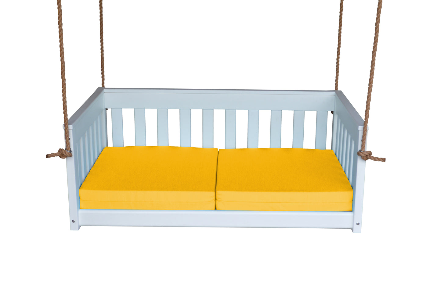 Bryton Park Poly Furniture Recycled Plastic 50" Deep Seating Mission Sofa Swing w Rope - LEAD TIME TO SHIP 10 BUSINESS DAYS