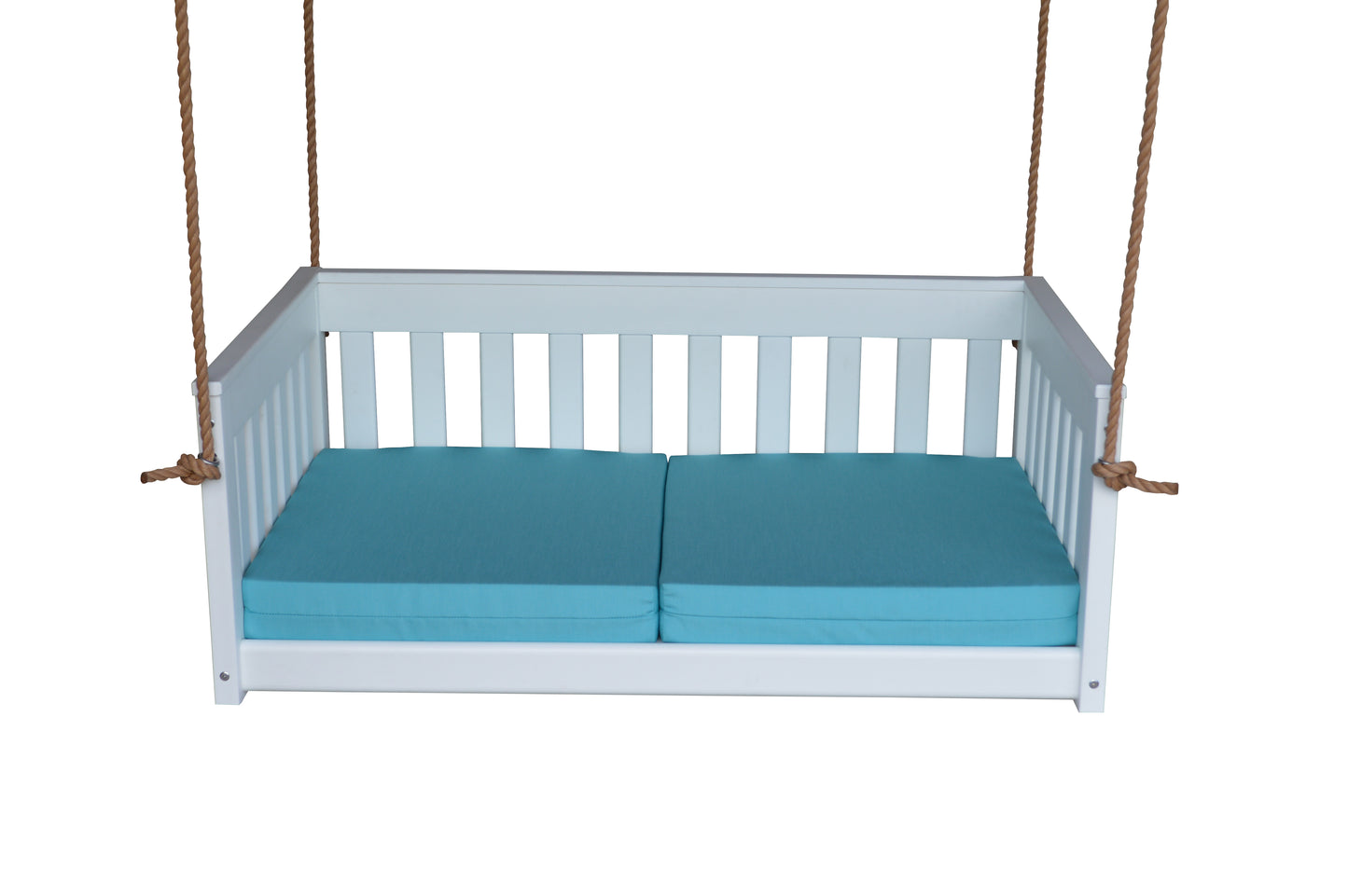 Bryton Park Poly Furniture Recycled Plastic 50" Deep Seating Mission Sofa Swing w Rope - LEAD TIME TO SHIP 10 BUSINESS DAYS