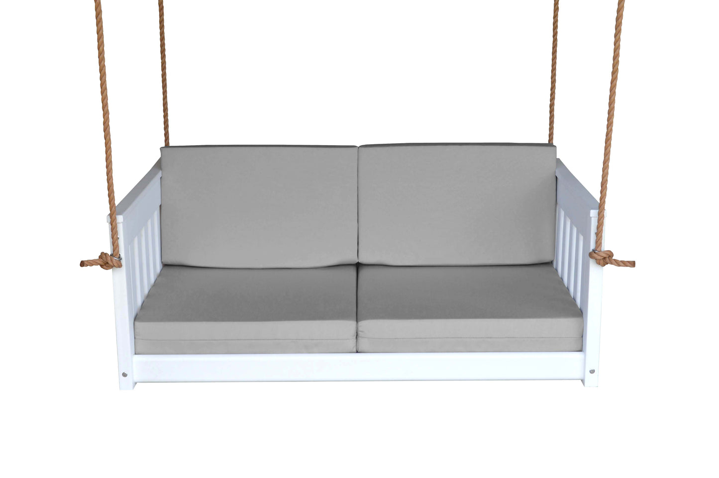 Bryton Park Poly Furniture Recycled Plastic 50" Deep Seating Mission Sofa Swing w Rope - LEAD TIME TO SHIP 10 BUSINESS DAYS