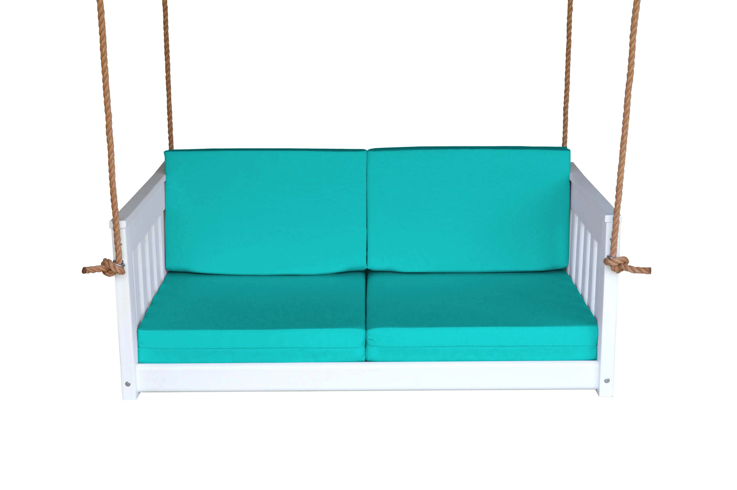 Bryton Park Poly Furniture Recycled Plastic 50" Deep Seating Mission Sofa Swing w Rope - LEAD TIME TO SHIP 10 BUSINESS DAYS