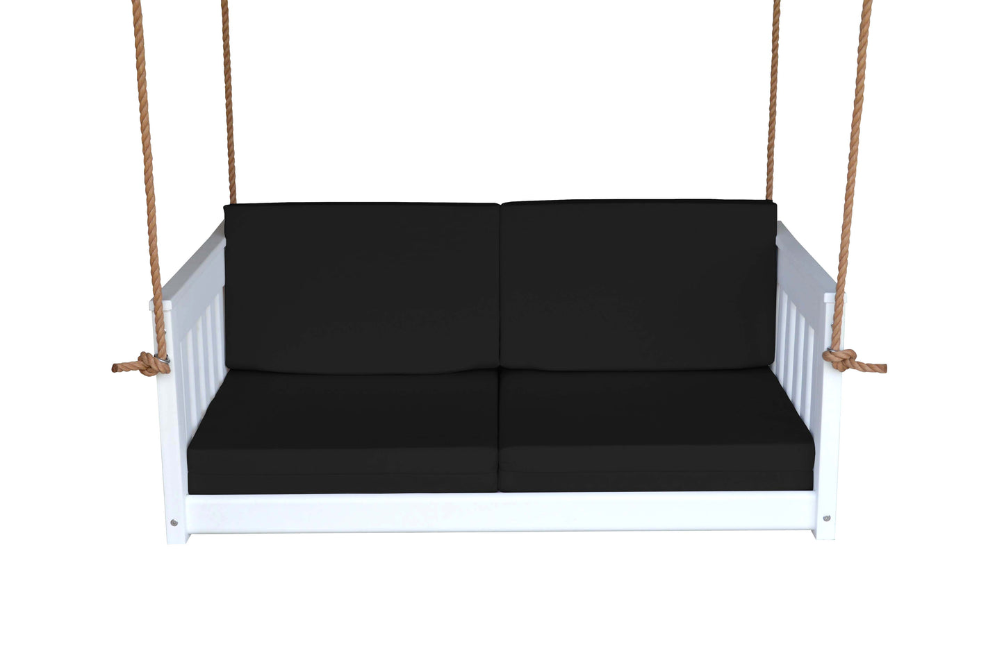 Bryton Park Poly Furniture Recycled Plastic 50" Deep Seating Mission Sofa Swing w Rope - LEAD TIME TO SHIP 10 BUSINESS DAYS