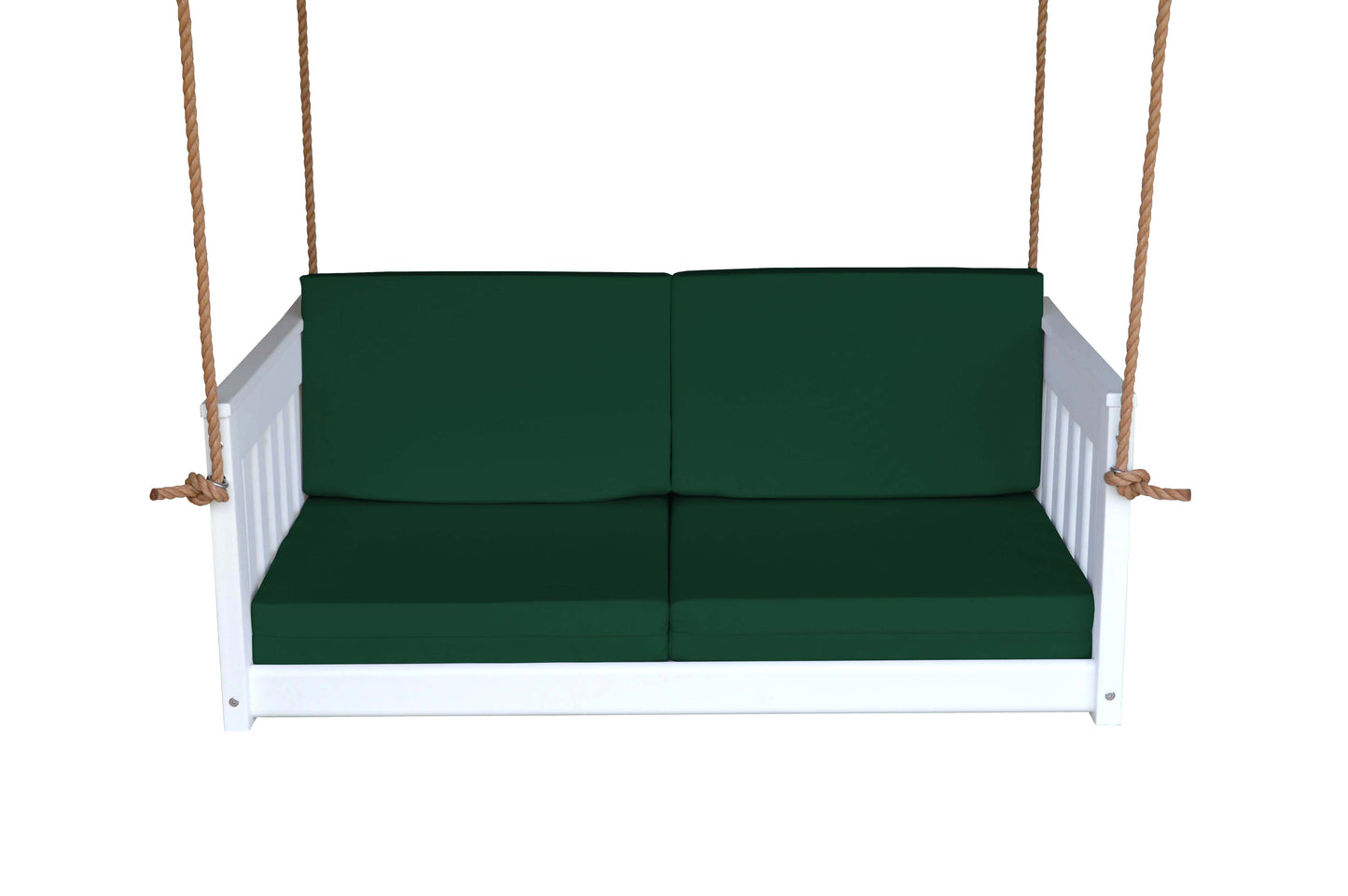 Bryton Park Poly Furniture Recycled Plastic 50" Deep Seating Mission Sofa Swing w Rope - LEAD TIME TO SHIP 10 BUSINESS DAYS