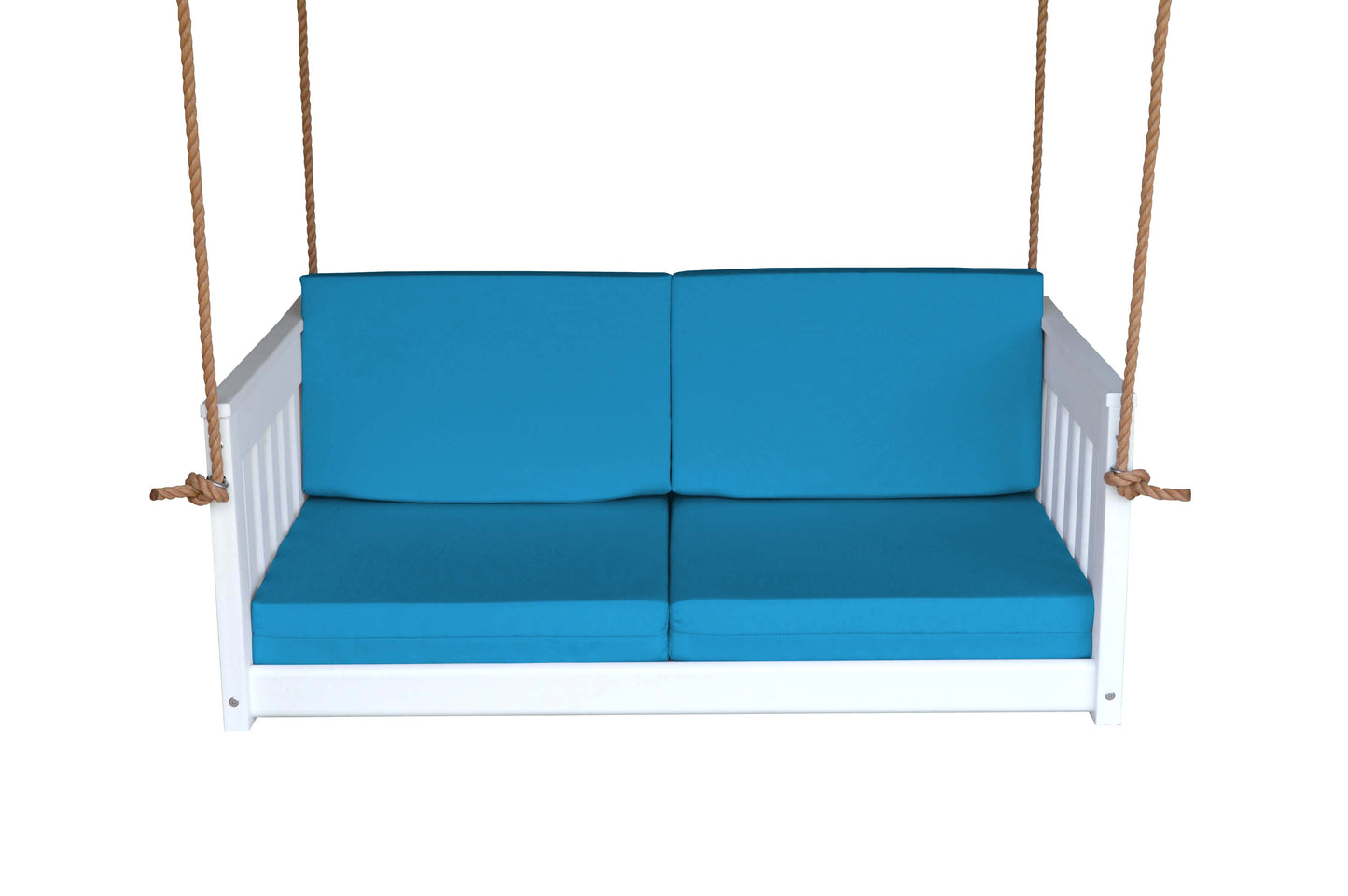 Bryton Park Poly Furniture Recycled Plastic 50" Deep Seating Mission Sofa Swing w Rope - LEAD TIME TO SHIP 10 BUSINESS DAYS