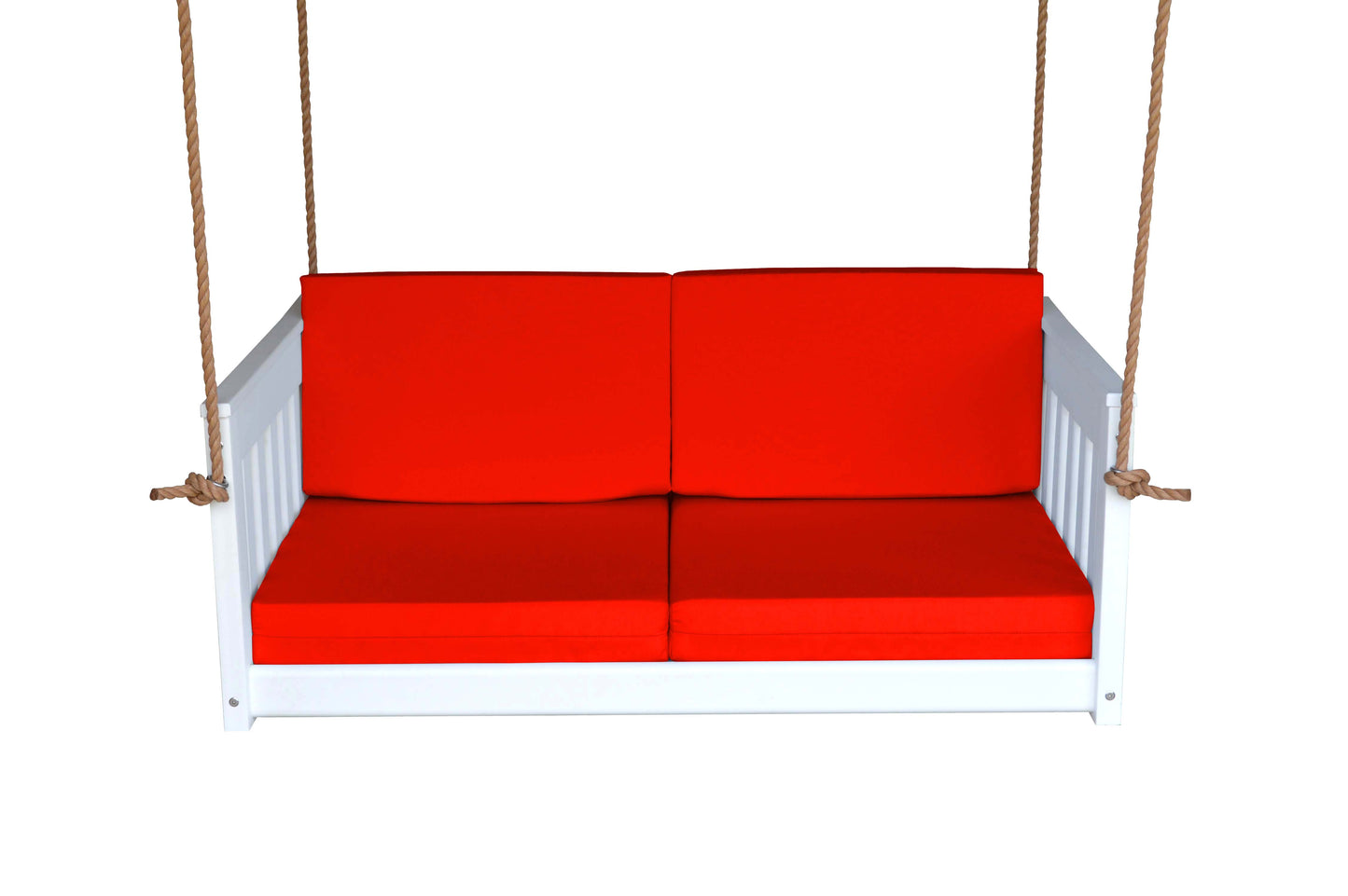 Bryton Park Poly Furniture Recycled Plastic 50" Deep Seating Mission Sofa Swing w Rope - LEAD TIME TO SHIP 10 BUSINESS DAYS