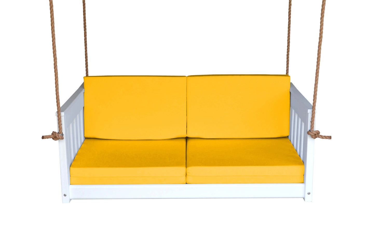 Bryton Park Poly Furniture Recycled Plastic 50" Deep Seating Mission Sofa Swing w Rope - LEAD TIME TO SHIP 10 BUSINESS DAYS