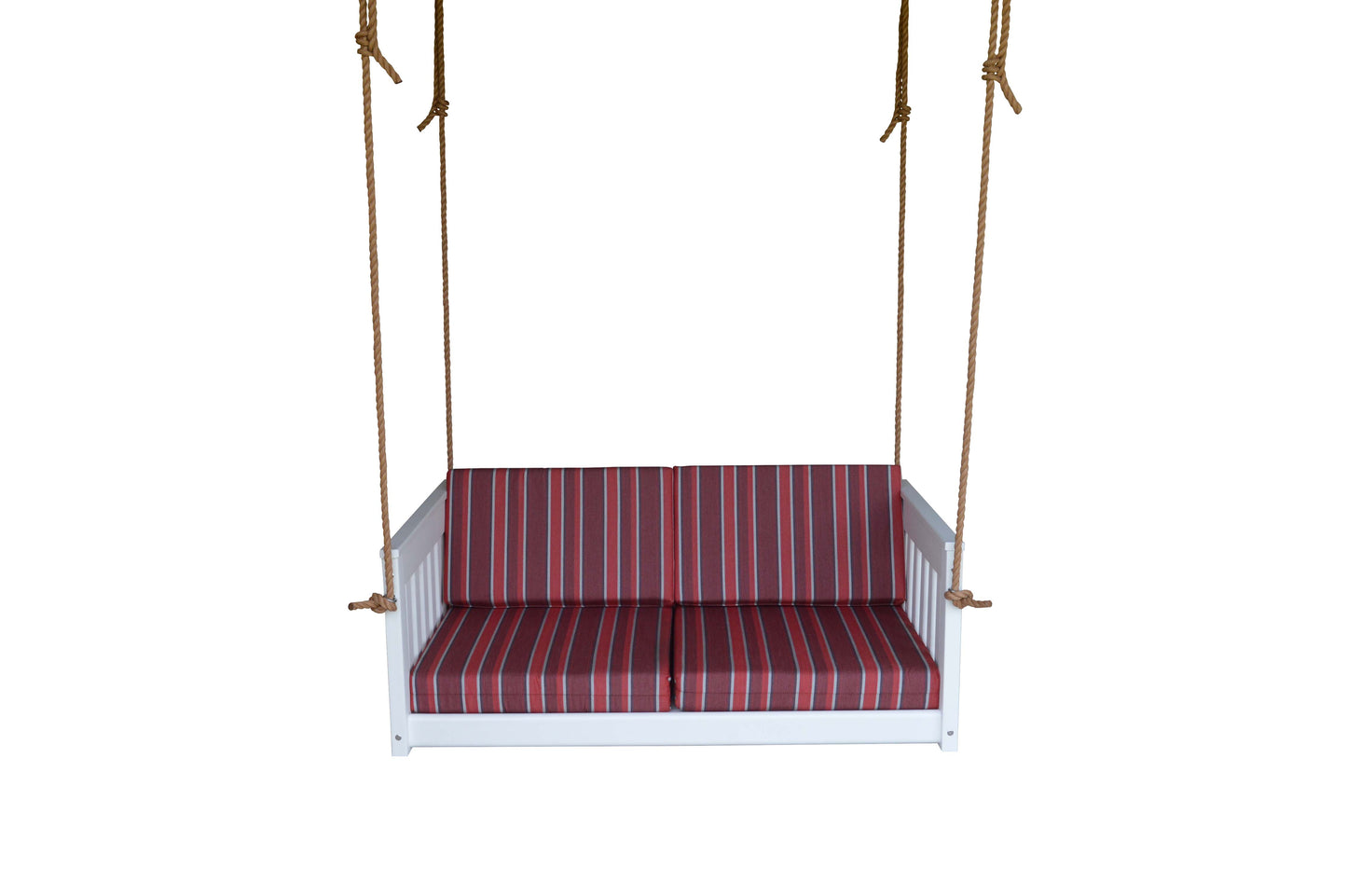 Bryton Park Poly Furniture Recycled Plastic 50" Deep Seating Mission Sofa Swing w Rope - LEAD TIME TO SHIP 10 BUSINESS DAYS