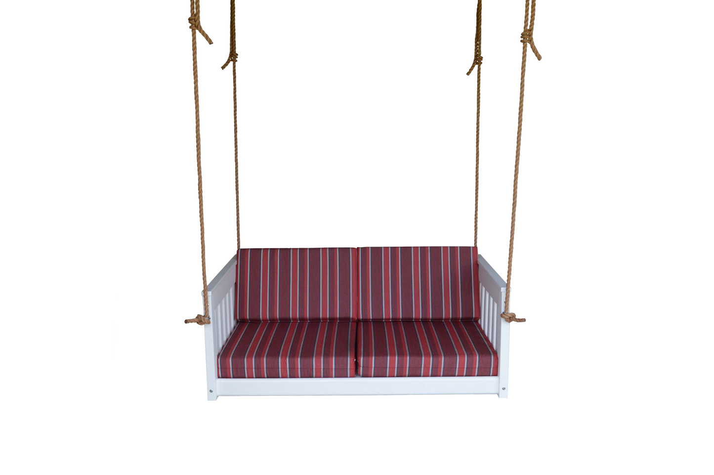 Bryton Park Poly Furniture Recycled Plastic 50" Deep Seating Mission Sofa Swing w Rope - LEAD TIME TO SHIP 10 BUSINESS DAYS