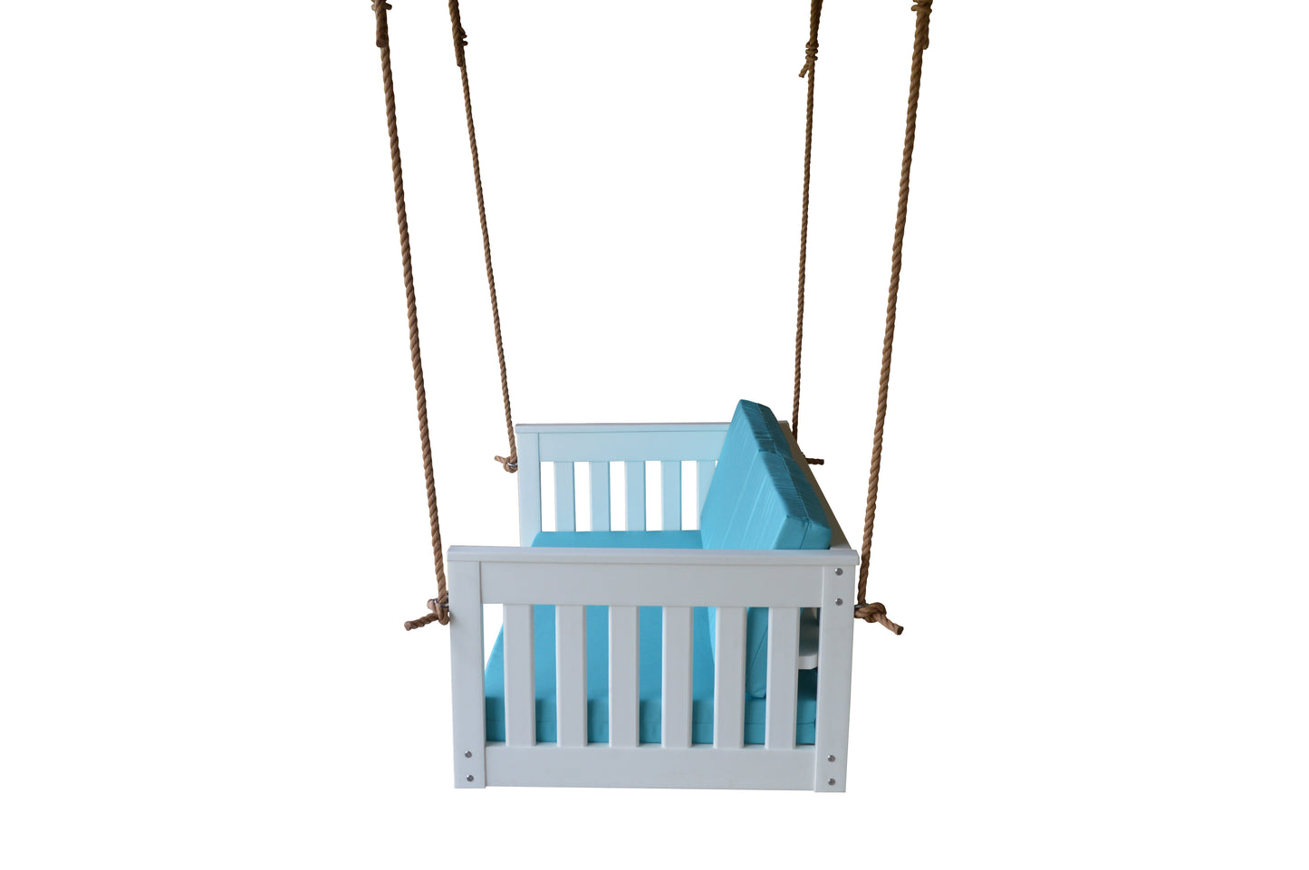 Bryton Park Poly Furniture Recycled Plastic 50" Deep Seating Mission Sofa Swing w Rope - LEAD TIME TO SHIP 10 BUSINESS DAYS