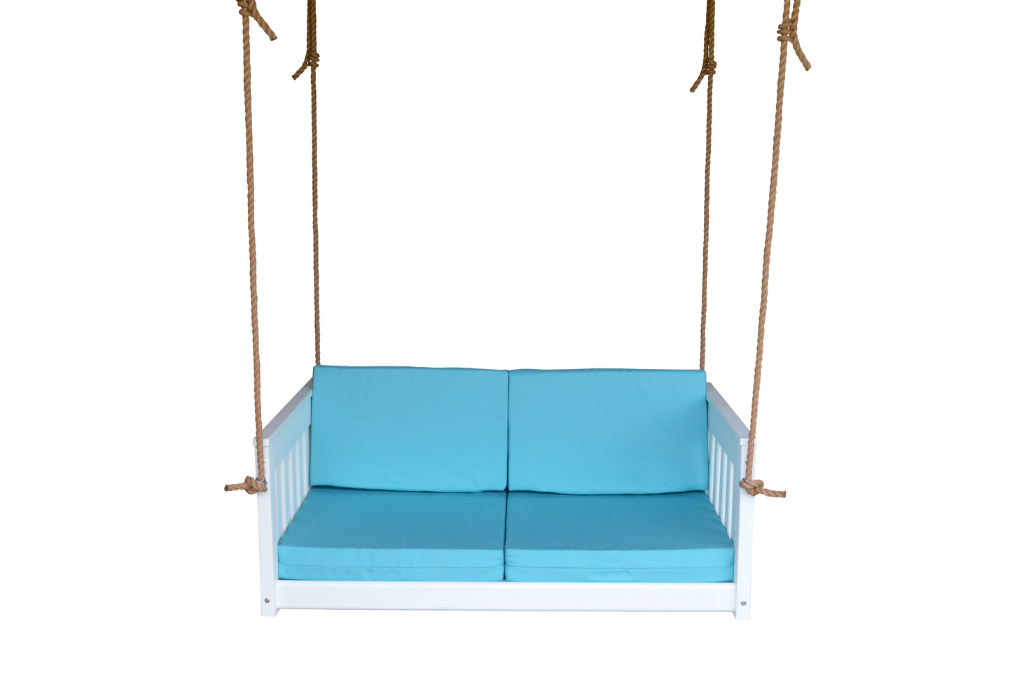 Bryton Park Poly Furniture Recycled Plastic 50" Deep Seating Mission Sofa Swing w Rope - LEAD TIME TO SHIP 10 BUSINESS DAYS