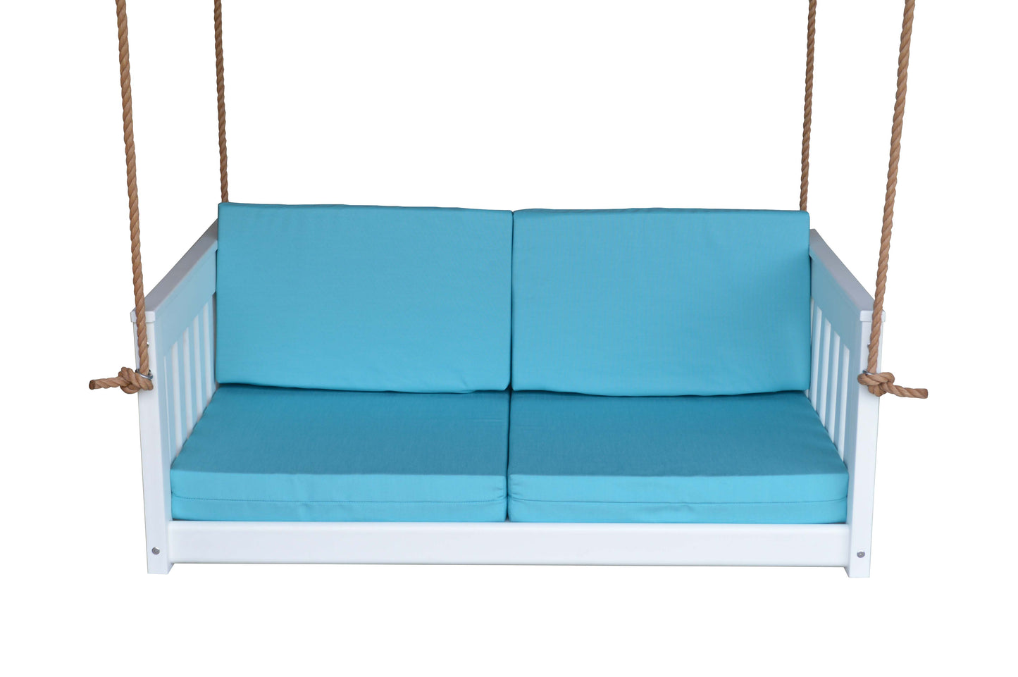 Bryton Park Poly Furniture Recycled Plastic 50" Deep Seating Mission Sofa Swing w Rope - LEAD TIME TO SHIP 10 BUSINESS DAYS