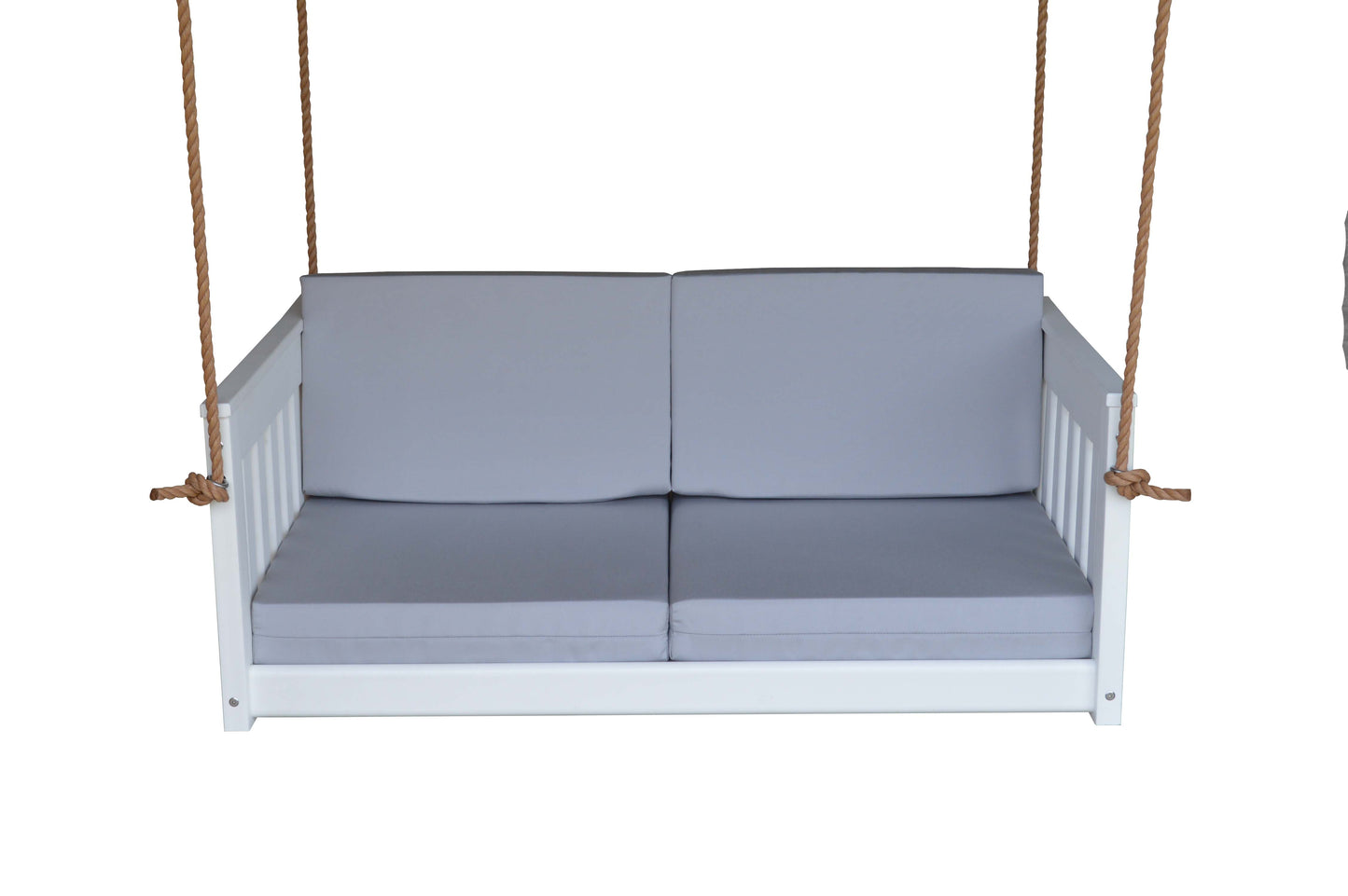Bryton Park Poly Furniture Recycled Plastic 50" Deep Seating Mission Sofa Swing w Rope - LEAD TIME TO SHIP 10 BUSINESS DAYS