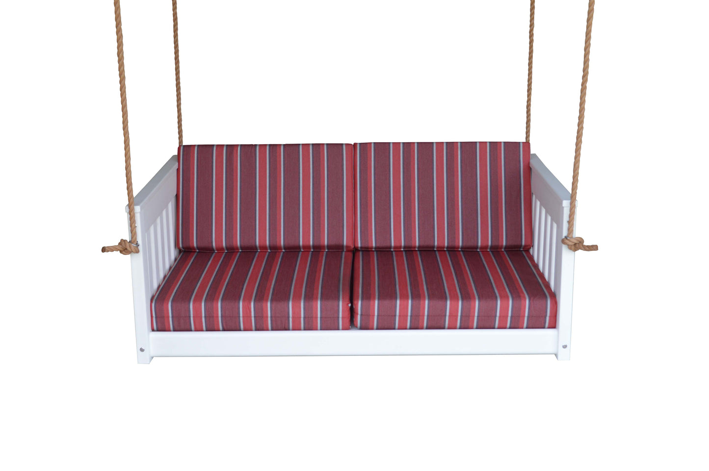 Bryton Park Poly Furniture Recycled Plastic 50" Deep Seating Mission Sofa Swing w Rope - LEAD TIME TO SHIP 10 BUSINESS DAYS