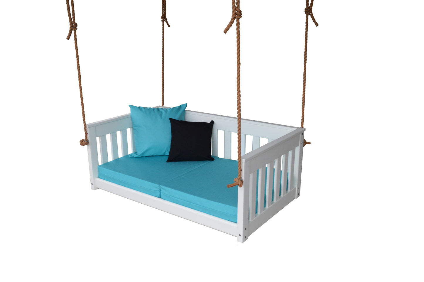 Bryton Park Poly Furniture Recycled Plastic 50" Deep Seating Mission Sofa Swing w Rope - LEAD TIME TO SHIP 10 BUSINESS DAYS