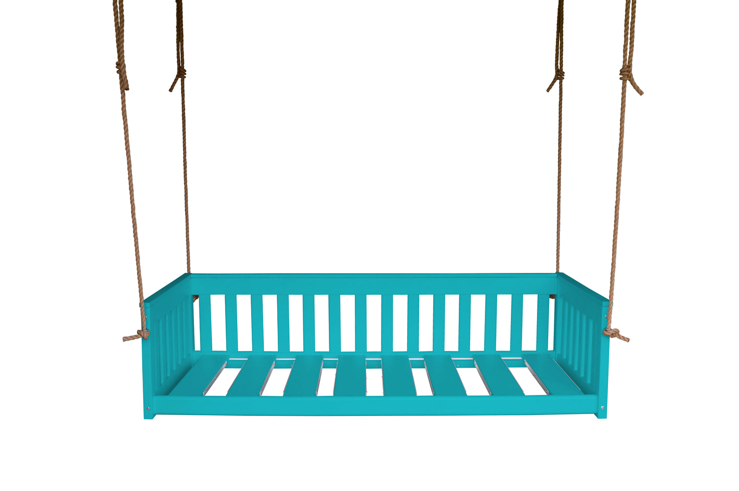 Bryton Park Poly Furniture Recycled Plastic 75" Deep Seating Mission Sofa Swing w Rope - LEAD TIME TO SHIP 10 BUSINESS DAYS