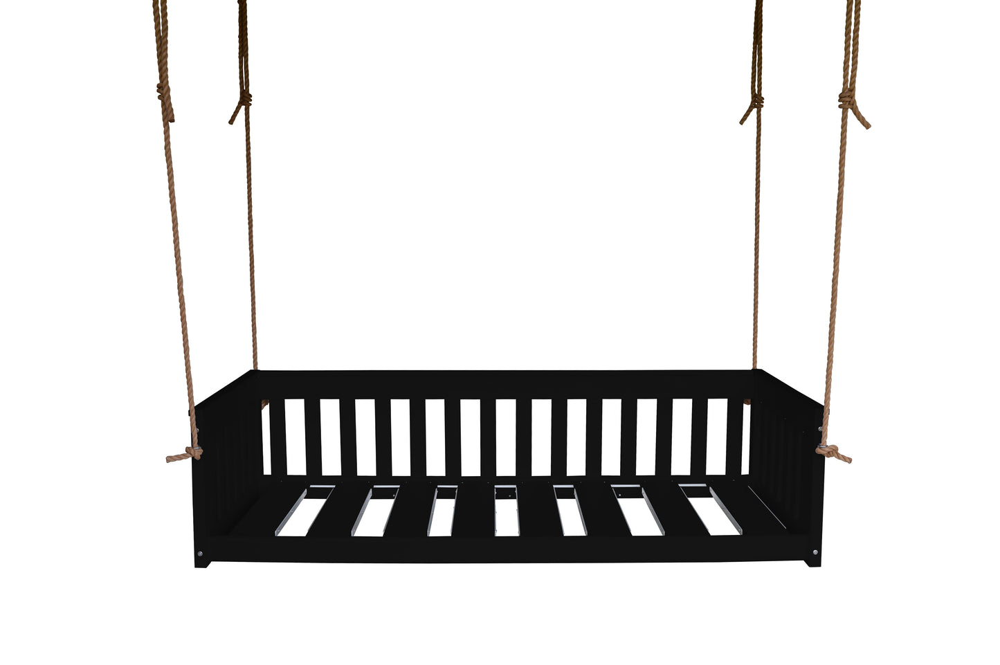 Bryton Park Poly Furniture Recycled Plastic 75" Deep Seating Mission Sofa Swing w Rope - LEAD TIME TO SHIP 10 BUSINESS DAYS