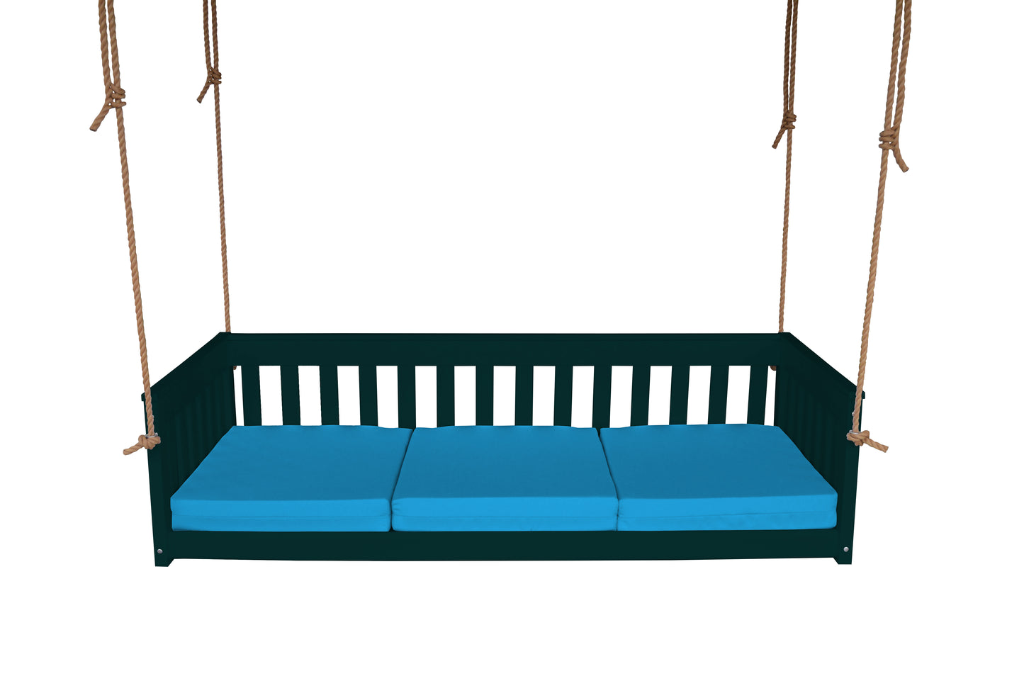 Bryton Park Poly Furniture Recycled Plastic 75" Deep Seating Mission Sofa Swing w Rope - LEAD TIME TO SHIP 10 BUSINESS DAYS