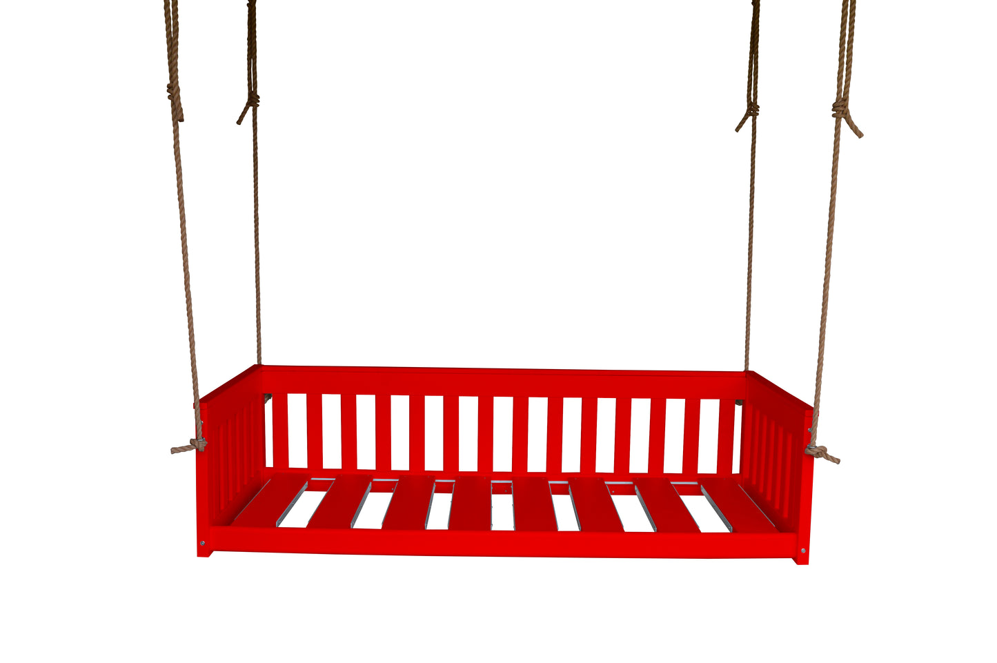 Bryton Park Poly Furniture Recycled Plastic 75" Deep Seating Mission Sofa Swing w Rope - LEAD TIME TO SHIP 10 BUSINESS DAYS