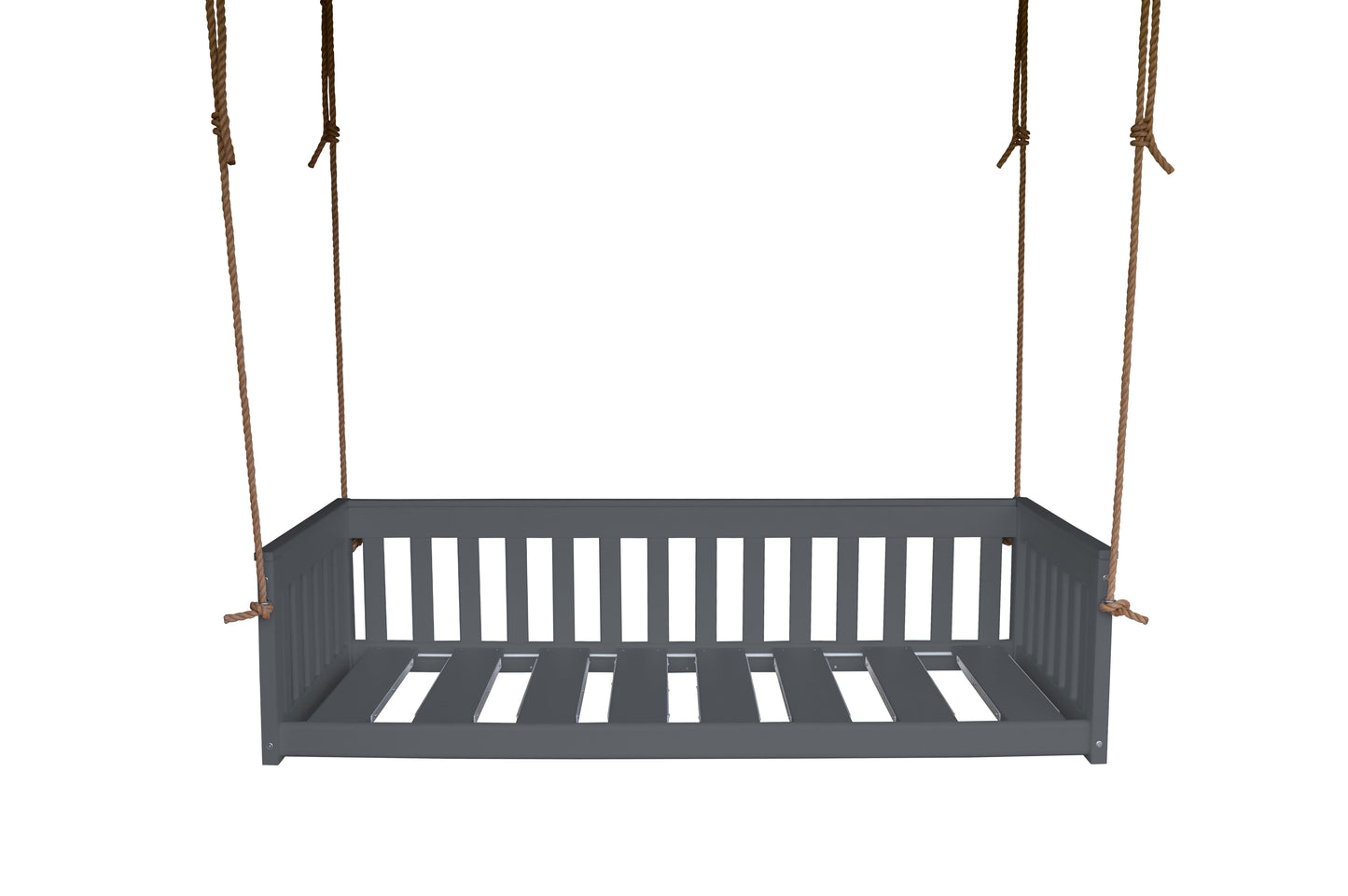 Bryton Park Poly Furniture Recycled Plastic 75" Deep Seating Mission Sofa Swing w Rope - LEAD TIME TO SHIP 10 BUSINESS DAYS