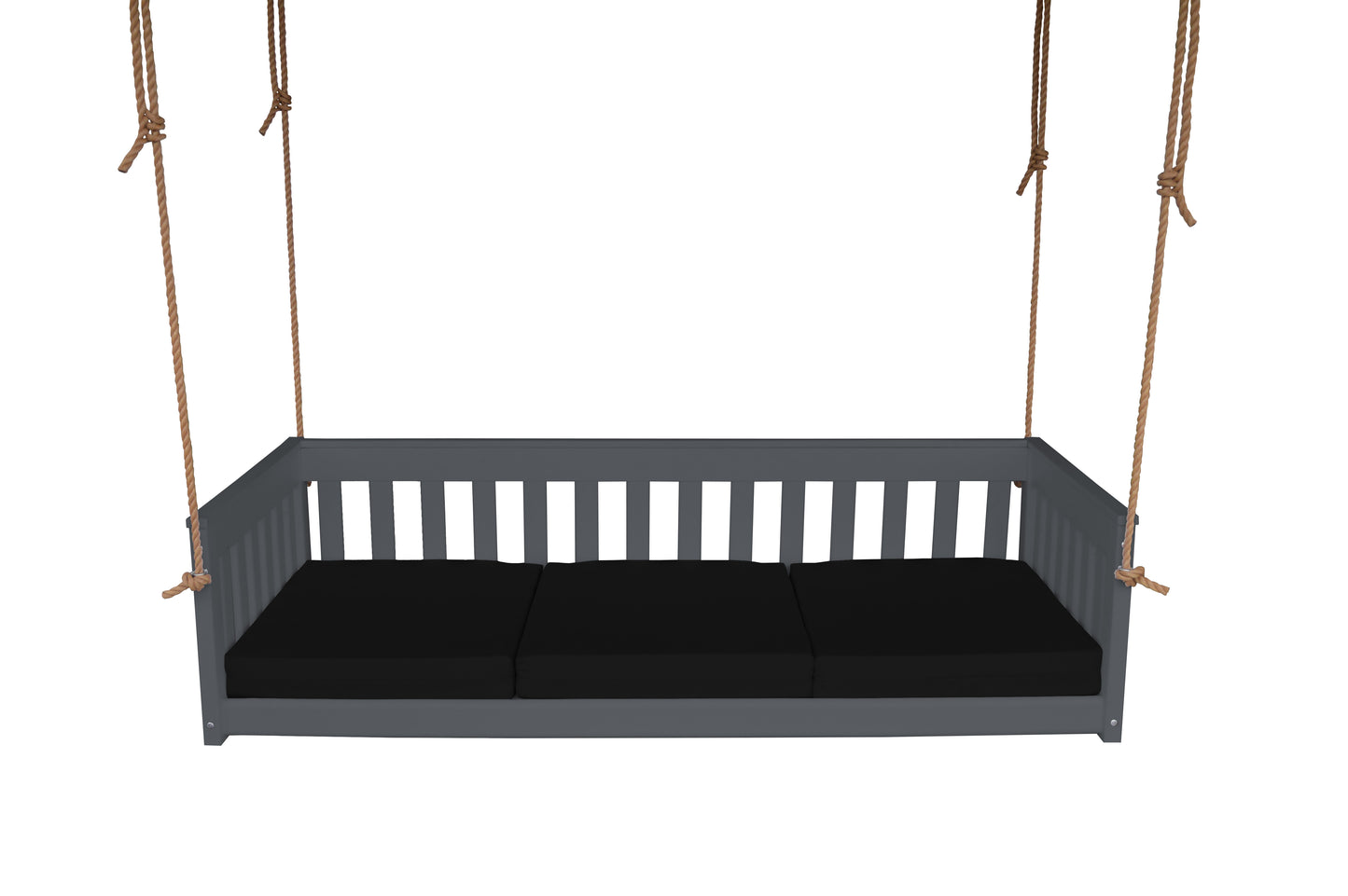 Bryton Park Poly Furniture Recycled Plastic 75" Deep Seating Mission Sofa Swing w Rope - LEAD TIME TO SHIP 10 BUSINESS DAYS