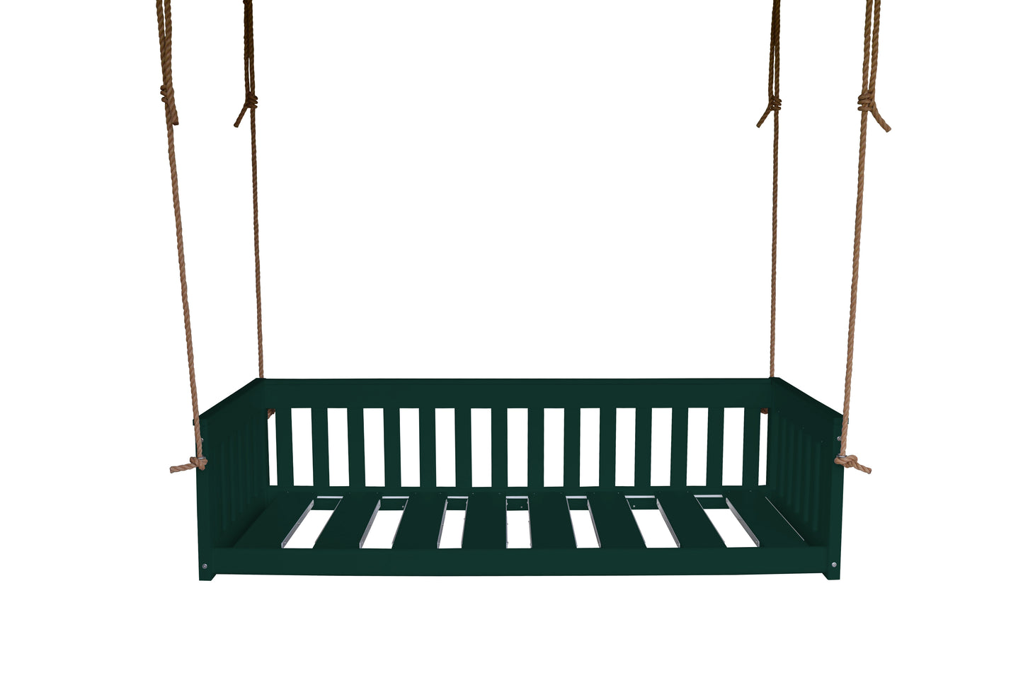 Bryton Park Poly Furniture Recycled Plastic 75" Deep Seating Mission Sofa Swing w Rope - LEAD TIME TO SHIP 10 BUSINESS DAYS