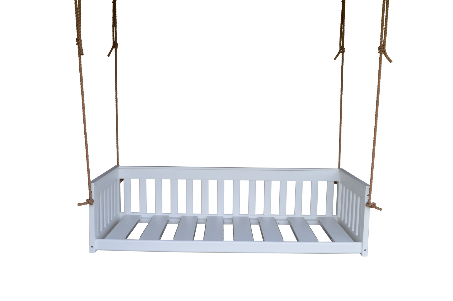 Bryton Park Poly Furniture Recycled Plastic 75" Deep Seating Mission Sofa Swing w Rope - LEAD TIME TO SHIP 10 BUSINESS DAYS