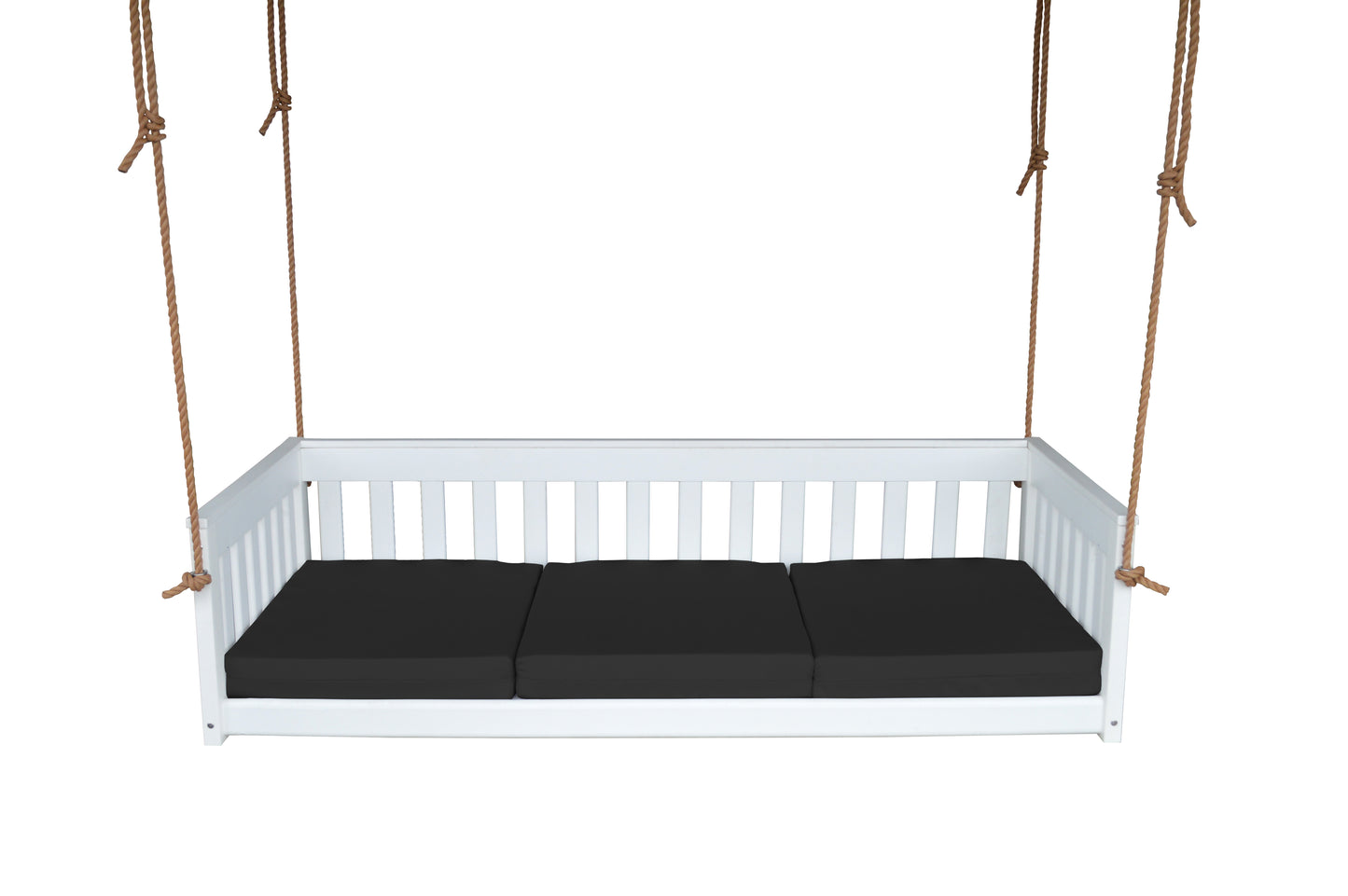 Bryton Park Poly Furniture Recycled Plastic 75" Deep Seating Mission Sofa Swing w Rope - LEAD TIME TO SHIP 10 BUSINESS DAYS