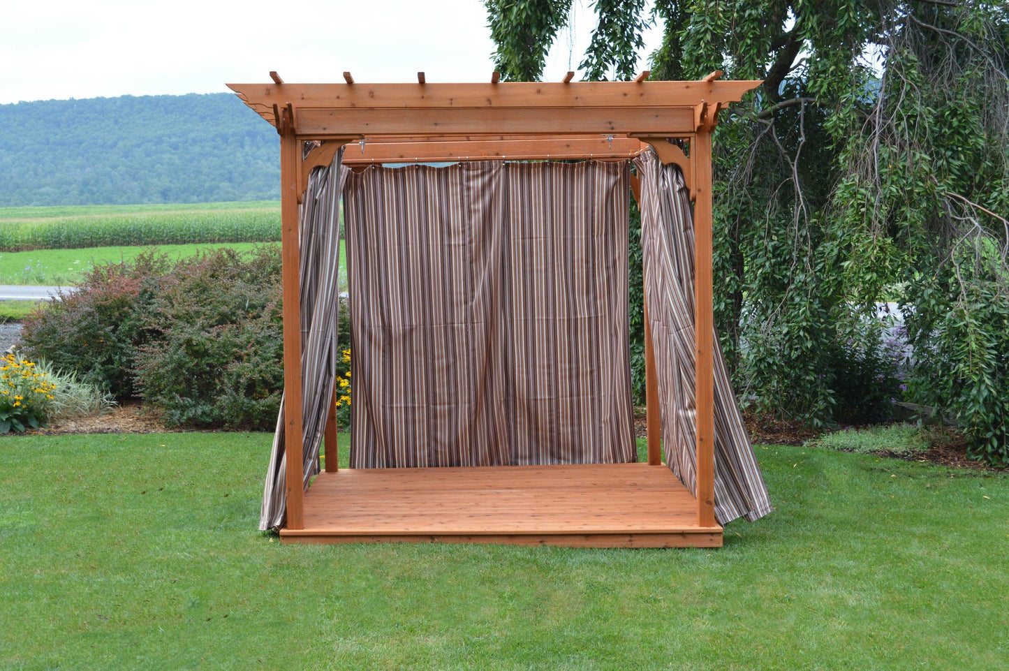 A&L Furniture Co. 8' x 10' Pergola Curtains (Hooks Included)  - LEAD TIME TO SHIP 10 BUSINESS DAYS