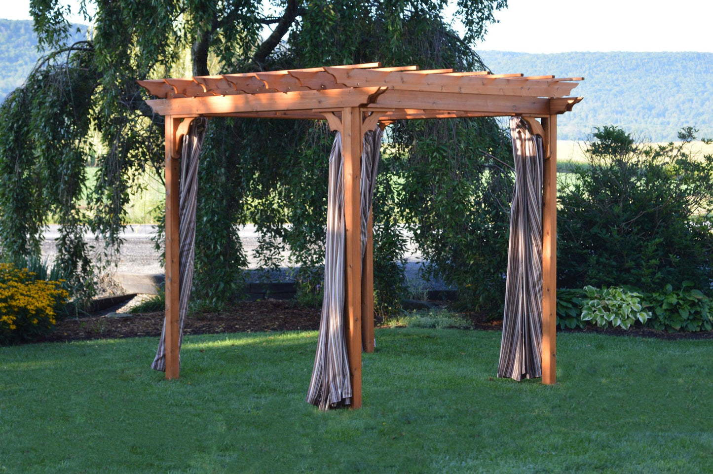 A&L Furniture Co. 8' x 10' Pergola Curtains (Hooks Included)  - LEAD TIME TO SHIP 10 BUSINESS DAYS