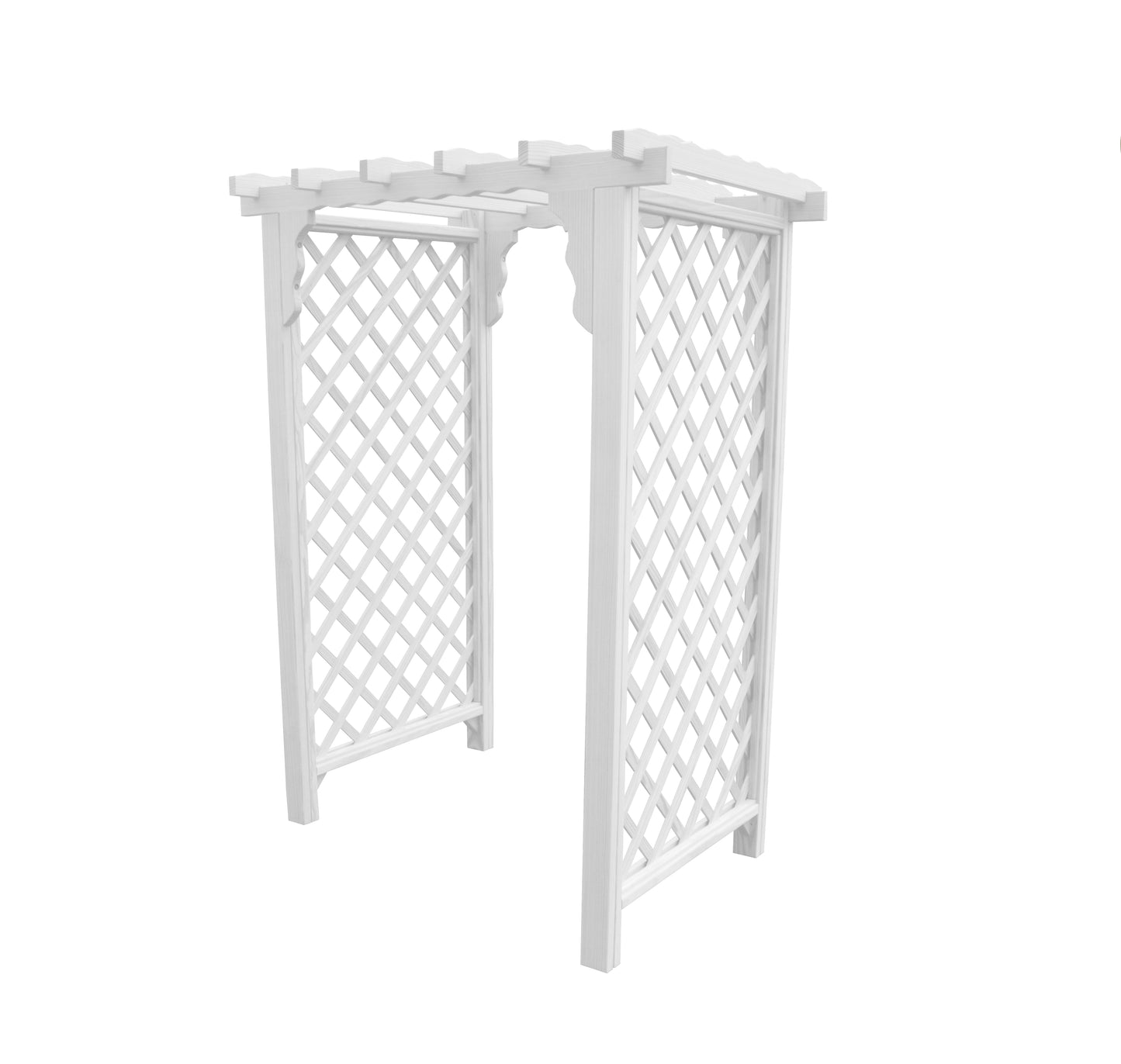 Backyard Crafts 4' Covington Pressure Treated Pine Arbor - LEAD TIME TO SHIP 10 BUSINESS DAYS