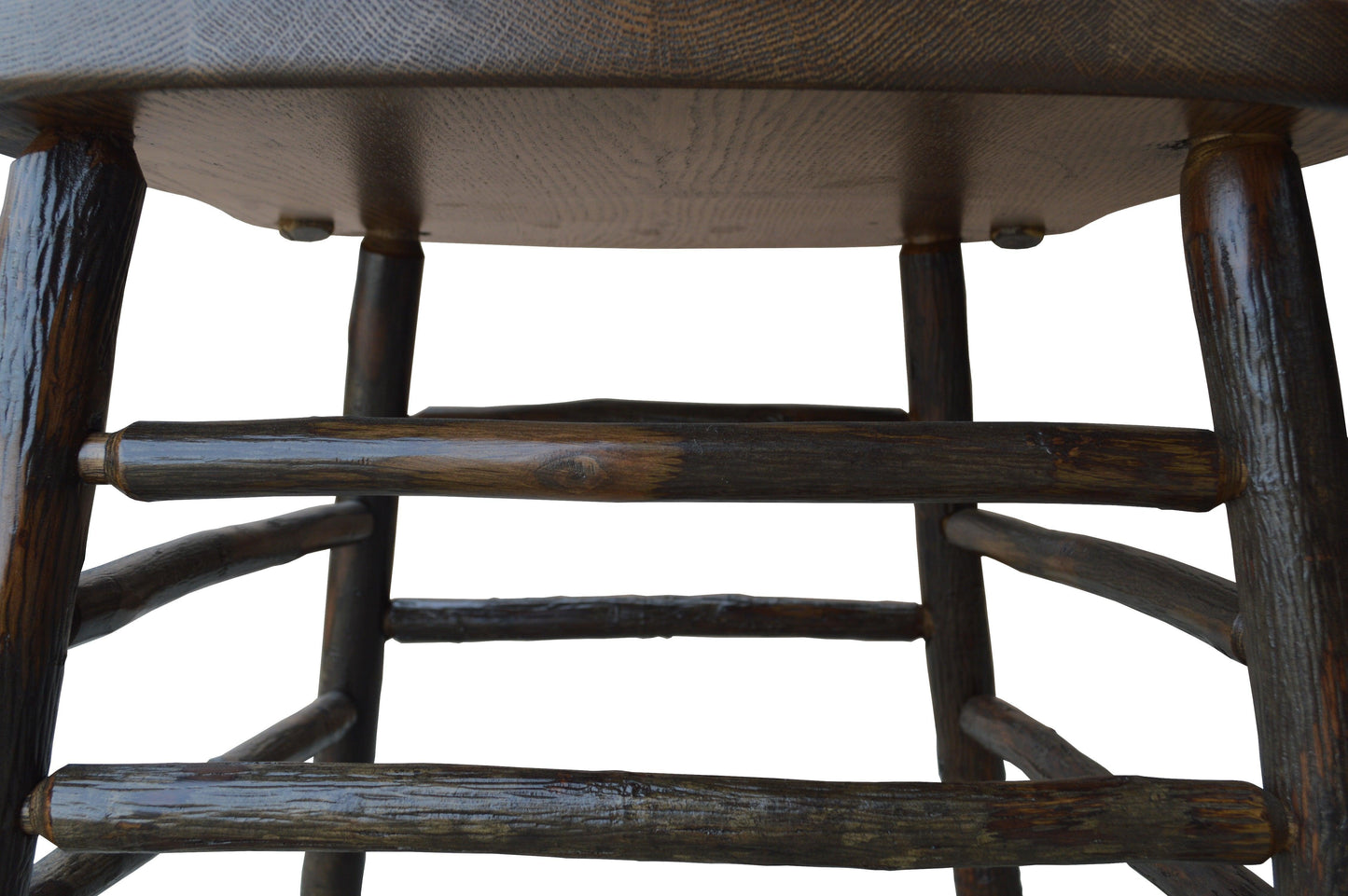 A&L Furniture Co. Timberlux Rustic Hickory Panel Back Dining Chair - LEAD TIME TO SHIP 10 BUSINESS DAYS