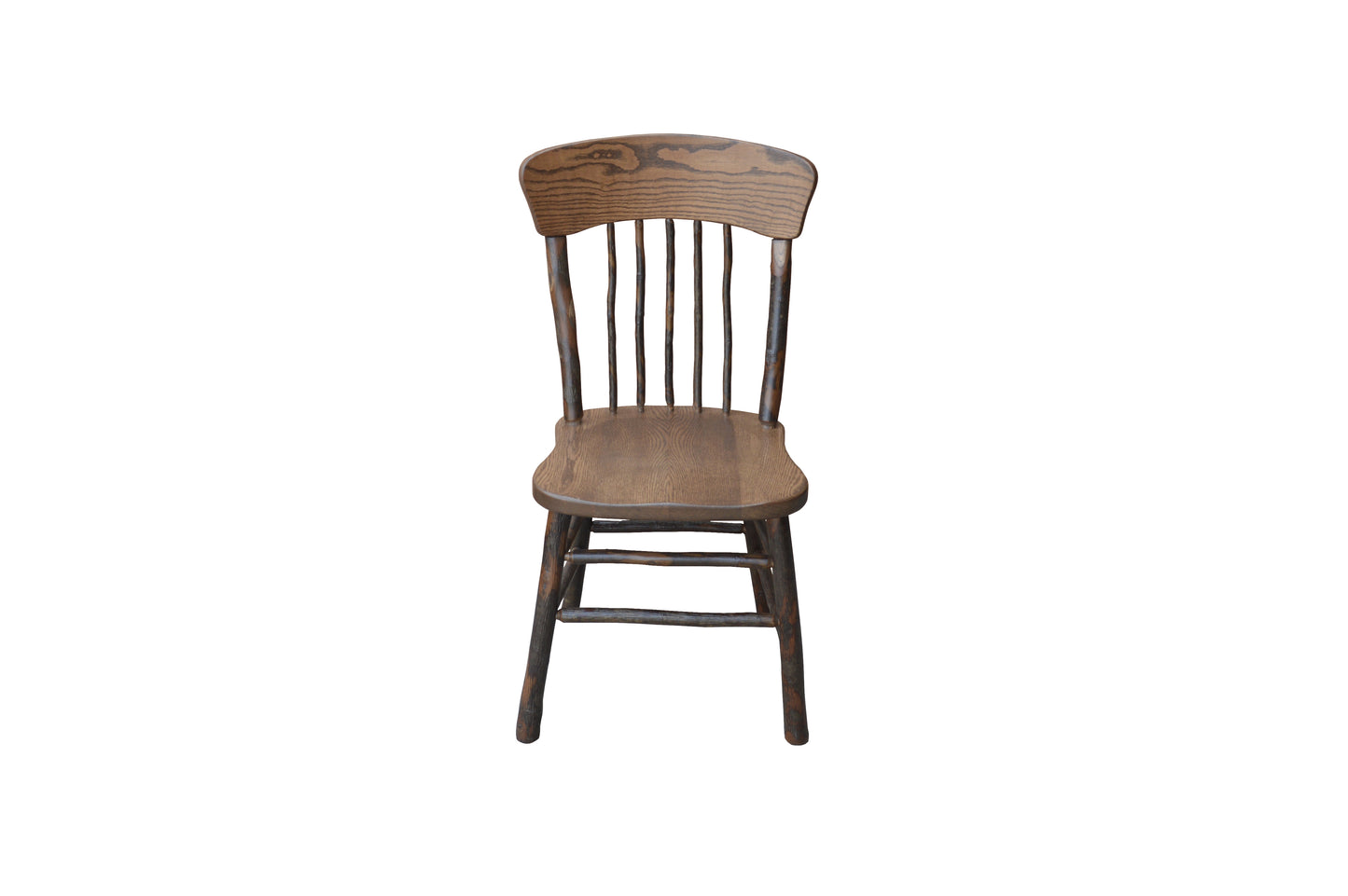 A&L Furniture Co. Timberlux Rustic Hickory Panel Back Dining Chair - LEAD TIME TO SHIP 10 BUSINESS DAYS