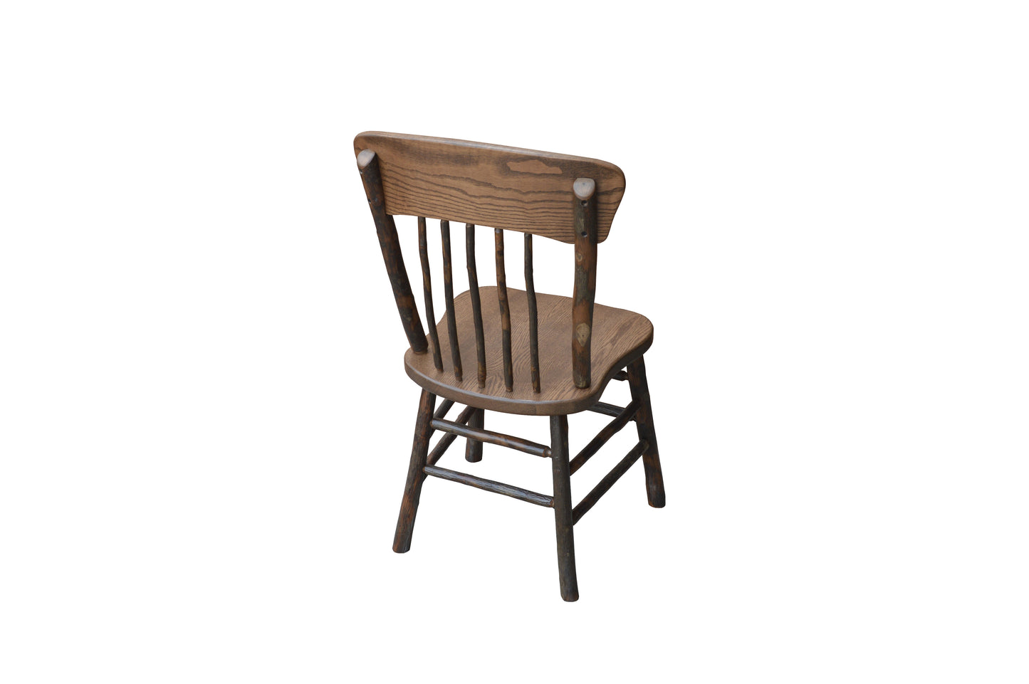 A&L Furniture Co. Timberlux Rustic Hickory Panel Back Dining Chair - LEAD TIME TO SHIP 10 BUSINESS DAYS