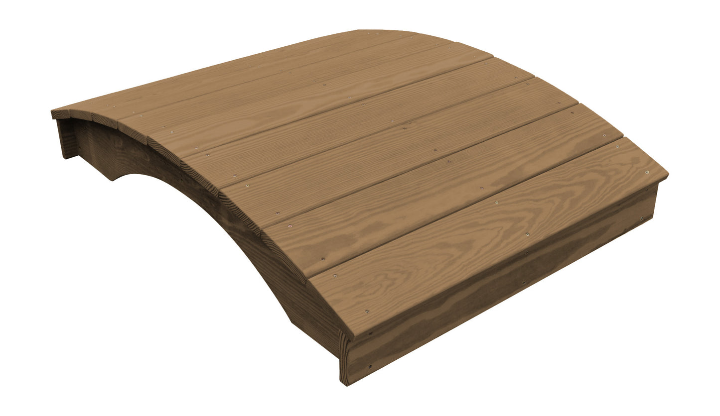 Backyard Crafts Pressure Treated Pine 3'  x  4' Plank Garden Bridge - LEAD TIME TO SHIP 10 BUSINESS DAYS