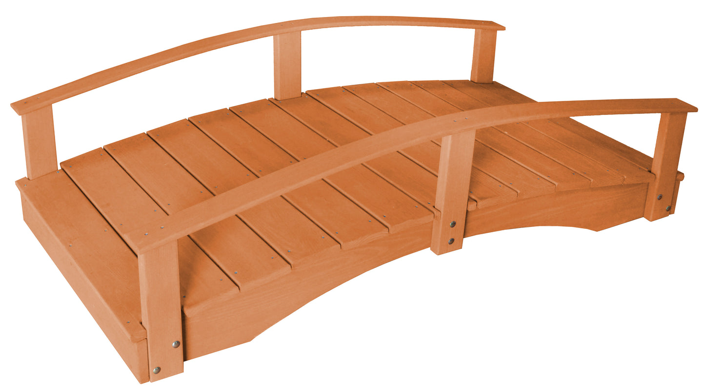 Backyard Crafts Pressure Treated Pine 3'  x  4' Oriental Garden Bridge - LEAD TIME TO SHIP 10 BUSINESS DAYS