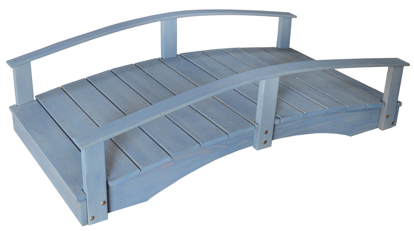 Backyard Crafts Pressure Treated Pine 3'  x  4' Oriental Garden Bridge - LEAD TIME TO SHIP 10 BUSINESS DAYS