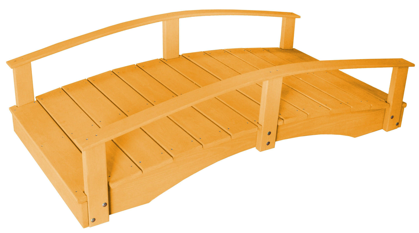 Backyard Crafts Pressure Treated Pine 3'  x  6' Oriental Garden Bridge - LEAD TIME TO SHIP 10 BUSINESS DAYS