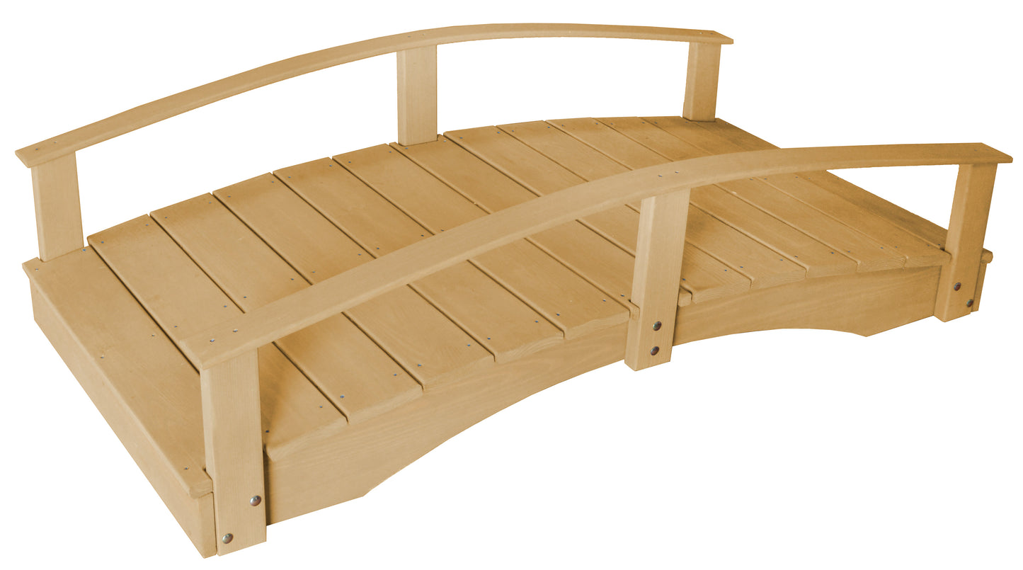 Backyard Crafts Pressure Treated Pine 3'  x  4' Oriental Garden Bridge - LEAD TIME TO SHIP 10 BUSINESS DAYS
