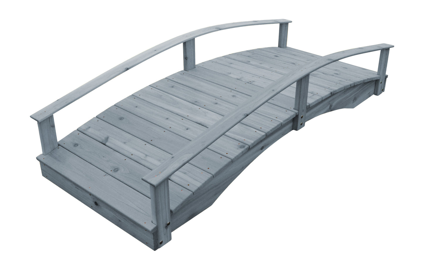 A&L Furniture Co. Western Red Cedar 3' x 10' Oriental Garden Bridge - LEAD TIME TO SHIP 2 WEEKS