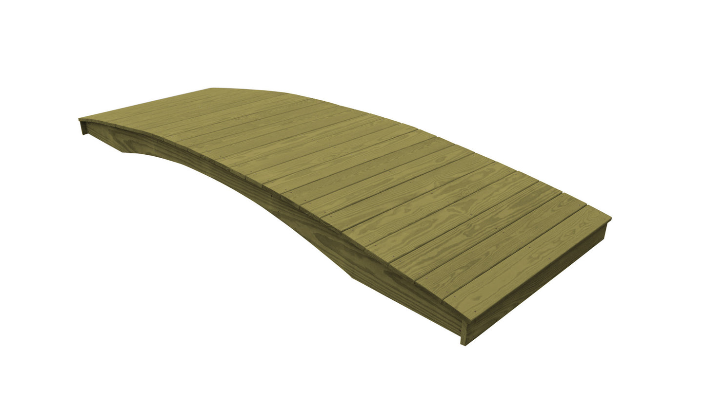 Backyard Crafts Pressure Treated Pine 4'  x  12' Plank Garden Bridge - LEAD TIME TO SHIP 10 BUSINESS DAYS